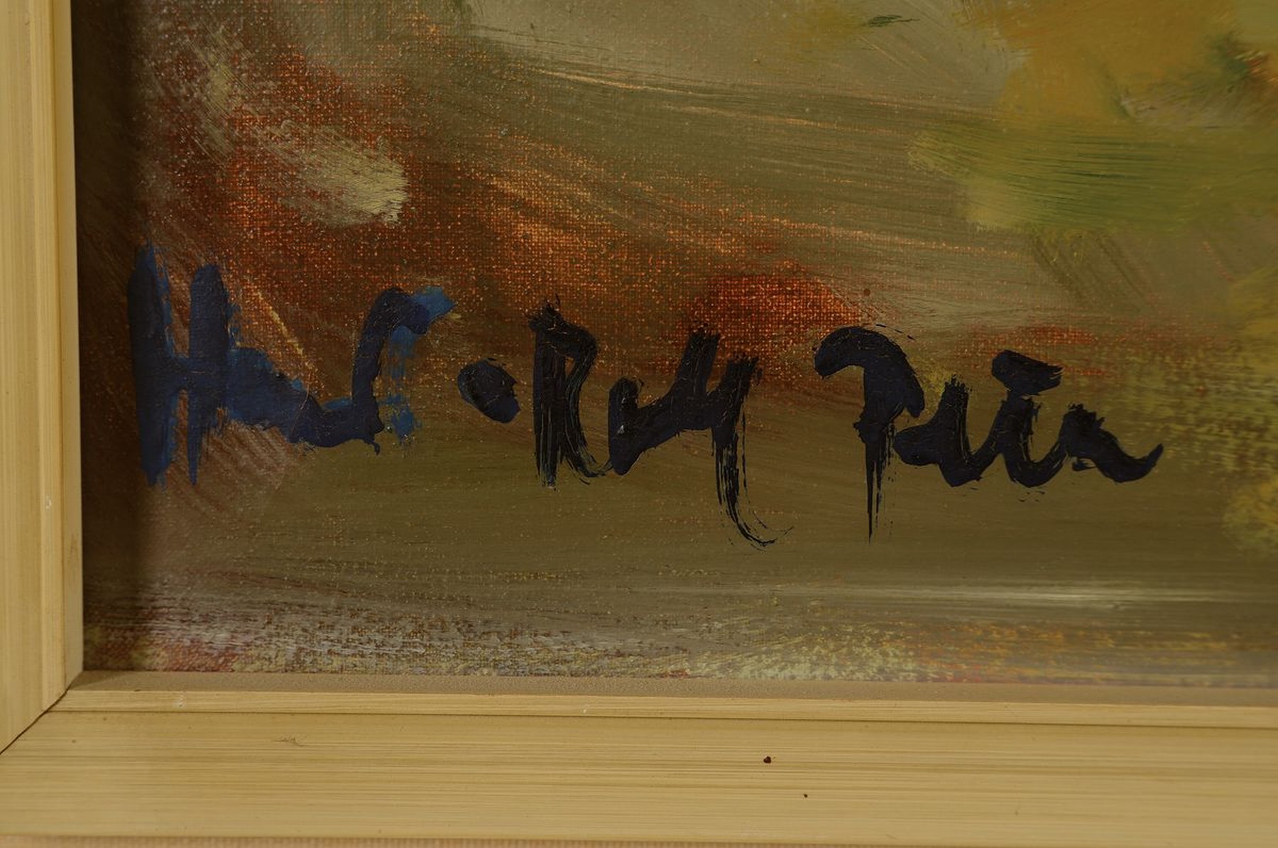 Detail c: Hans Rolf Peter, 1926-2020 Neustadt/Wstr., 2 Pendants, Blumenstillleben, Öl/Lwd bzw. Öl/Malkarton, beide signiert, je ca. 80x60cm, R. ca. 92x72cm