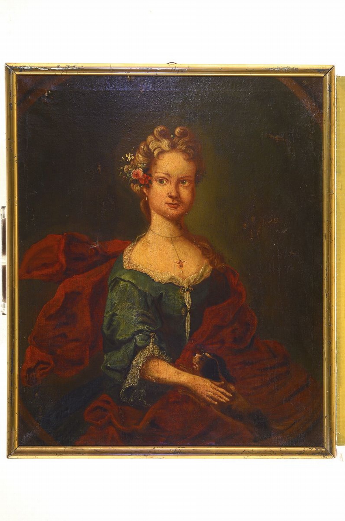 Detail m: Unbekannter Künstler des 18. Jh., 4 Porträts aus der Familie Bingelius, Öl/Lwd, 1) J. Christophorus 1705-1740, gemalt 1737, ca. 72x58cm; 2) Anna ...