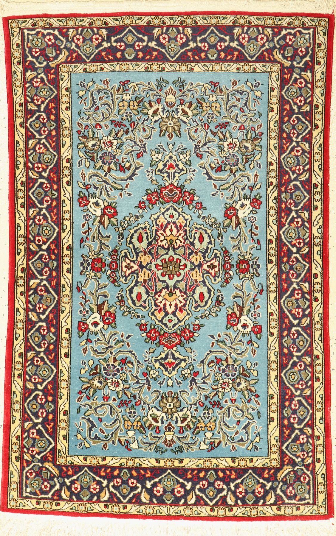 Ghom alt, Persien, ca. 50 Jahre, Wolle auf Baumwolle, ca. 156 x 98 cm, gute Zustand