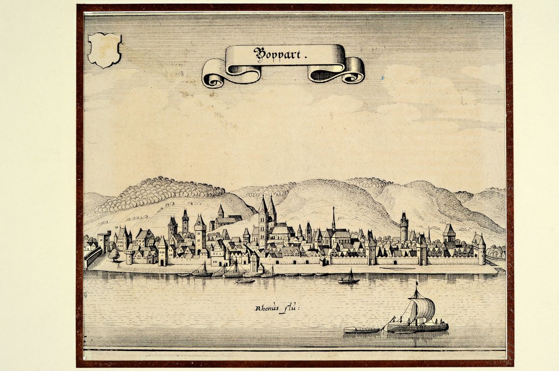 Detail o: Ca. 35 Kupferstiche, Matthäus Merian, 1593- 1650, unterschiedliche Städteansichten, u.a. Mannheim, Breisach, Heidelberg, Lauffenburg, Frankenthal, ...