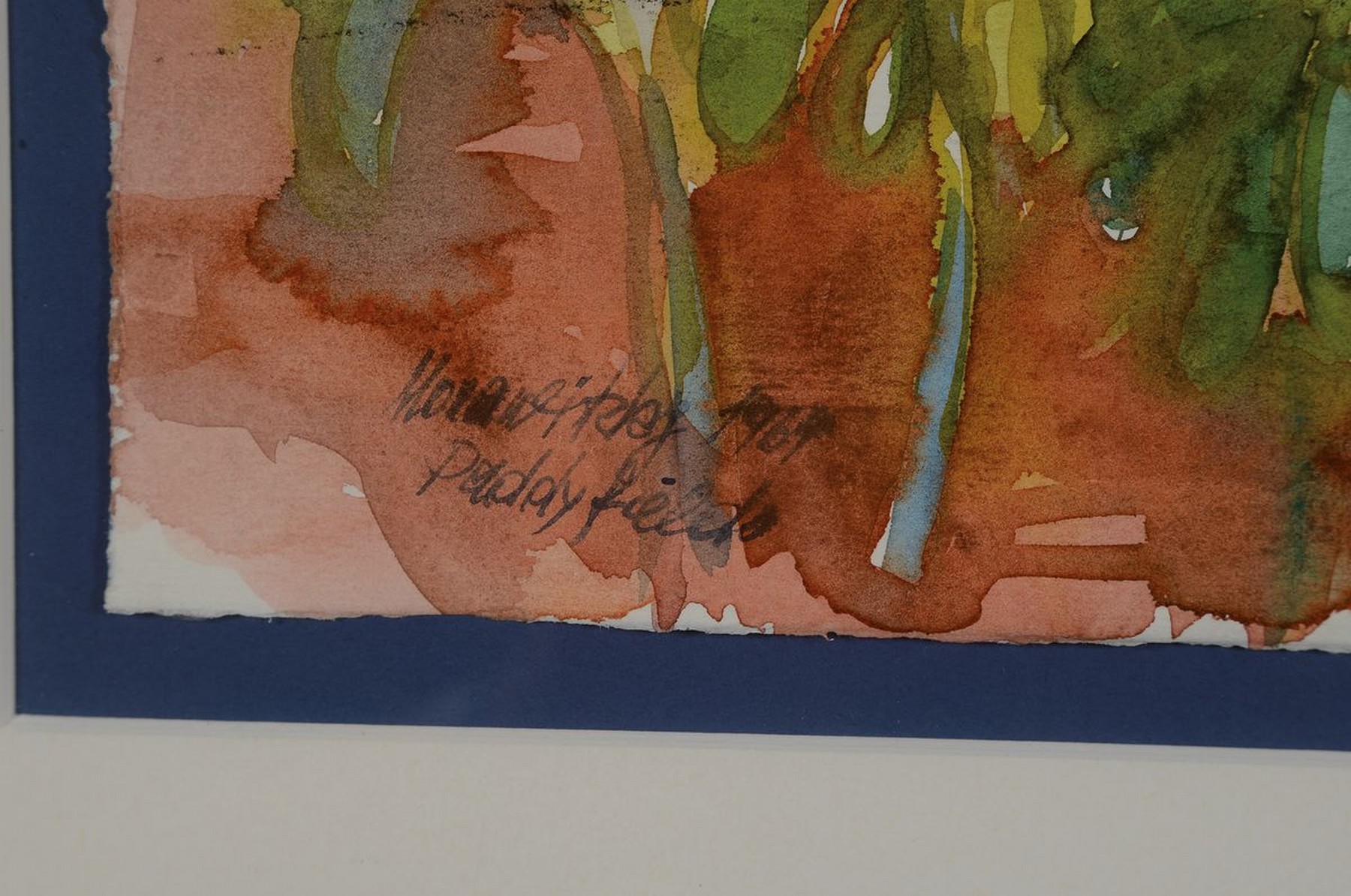 Detail a: Emil Morawitzky, 1929 Leoben, Studium in Wien, 1963 - 70 Weltreise, hier drei Landschaftsdarstellungen aus Asien, alle handsigniert und dat. 1964, ...