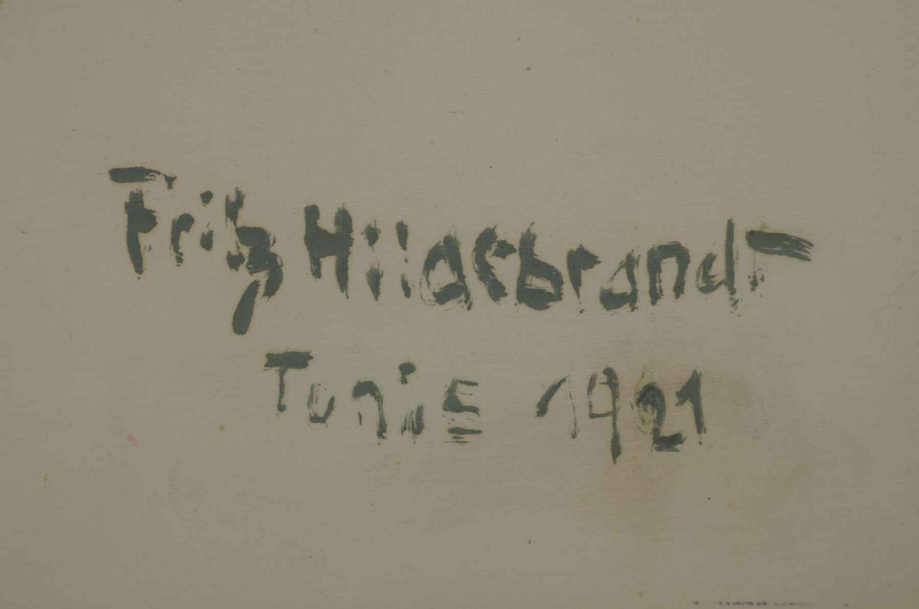 Detail a: Fritz Hildebrand, 1878 Quedlinburg - 1970, Studium an der Akademie Berlin, Schüler von Müller Schönefeld, hier: Berberhirte aus den Bergen, ...