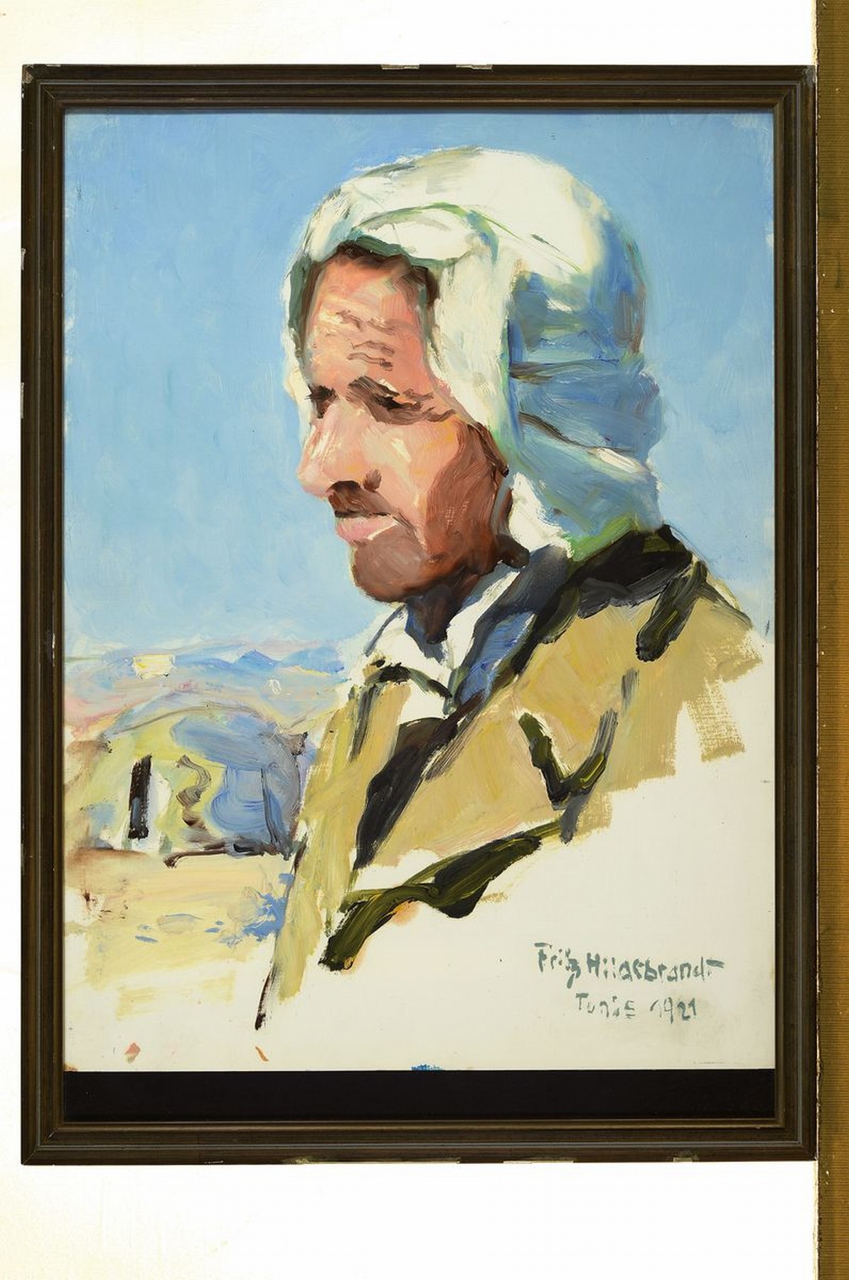 Detail k: Fritz Hildebrand, 1878 Quedlinburg - 1970, Studium an der Akademie Berlin, Schüler von Müller Schönefeld, hier: Berberhirte aus den Bergen, ...