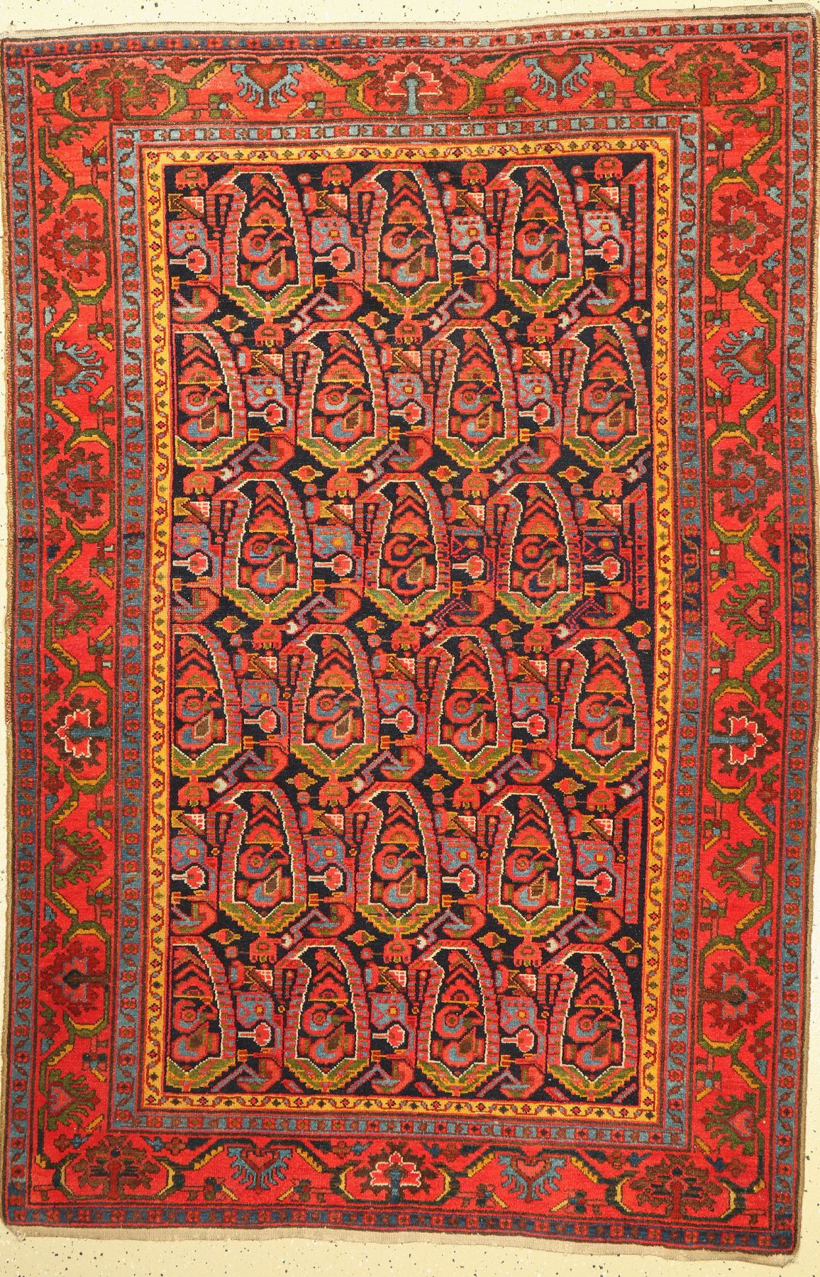 Malayer alt, Persien, um 1930, Wolle auf Baumwolle, ca. 200 x 134 cm, Leichte Gebrauchsspuren