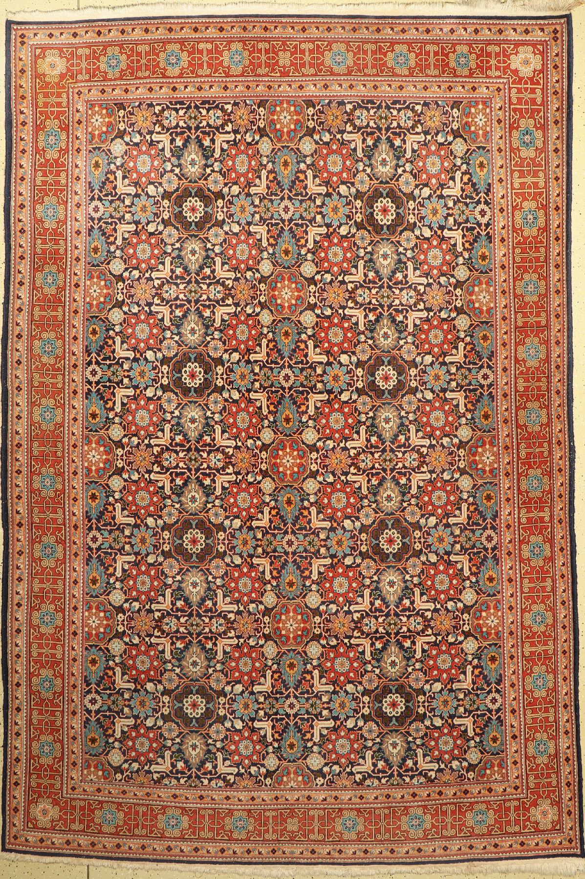 Täbriz fein, Persien, um 1950, Korkwolle, ca. 320 x 217 cm, guter Zustand