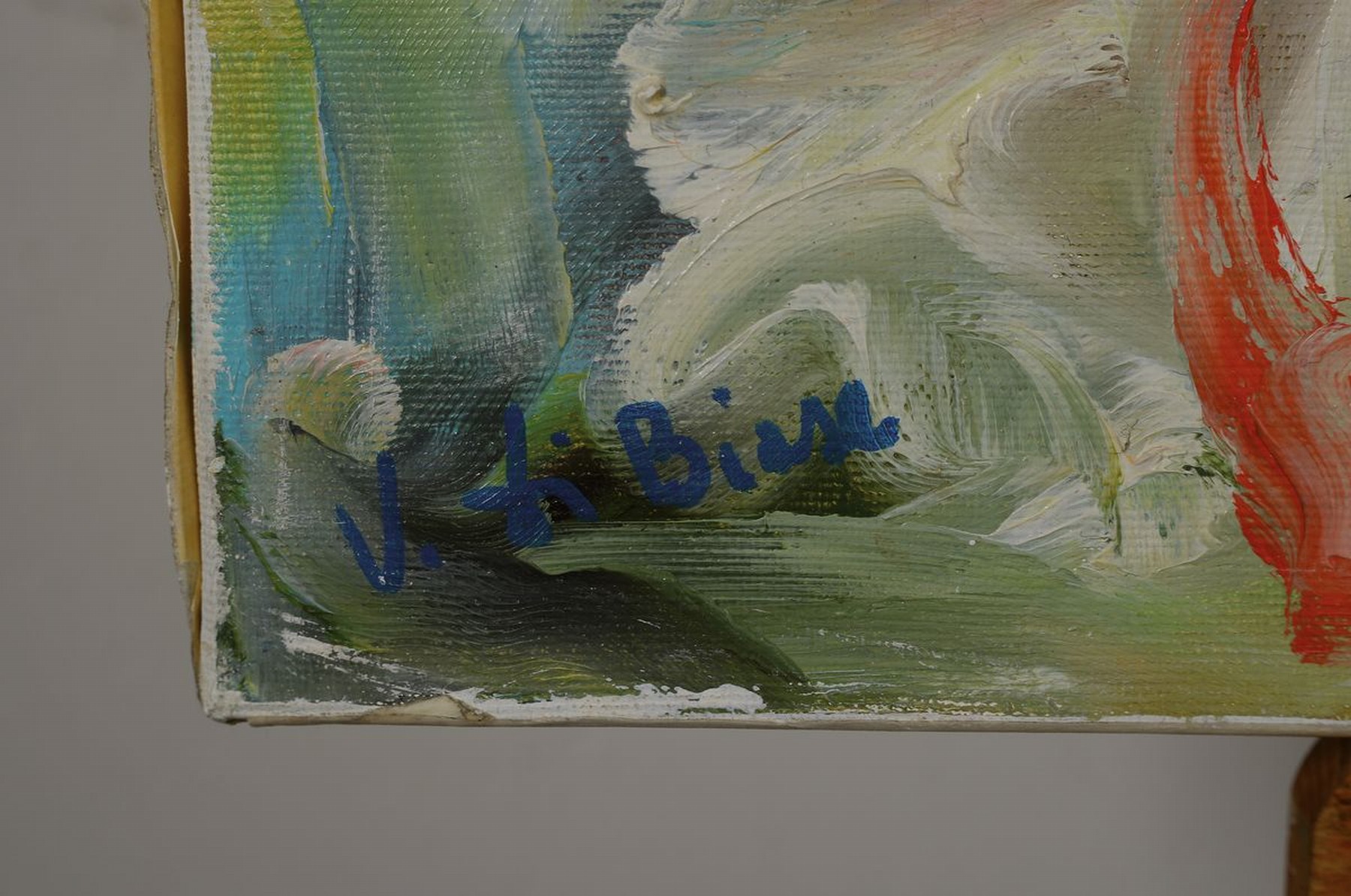 Detail a: Vincenzo Di Biase,geb. 1940, Öl/Lwd, links u. sign.,dat. 2003, betitelt, ca. 50x72 cm