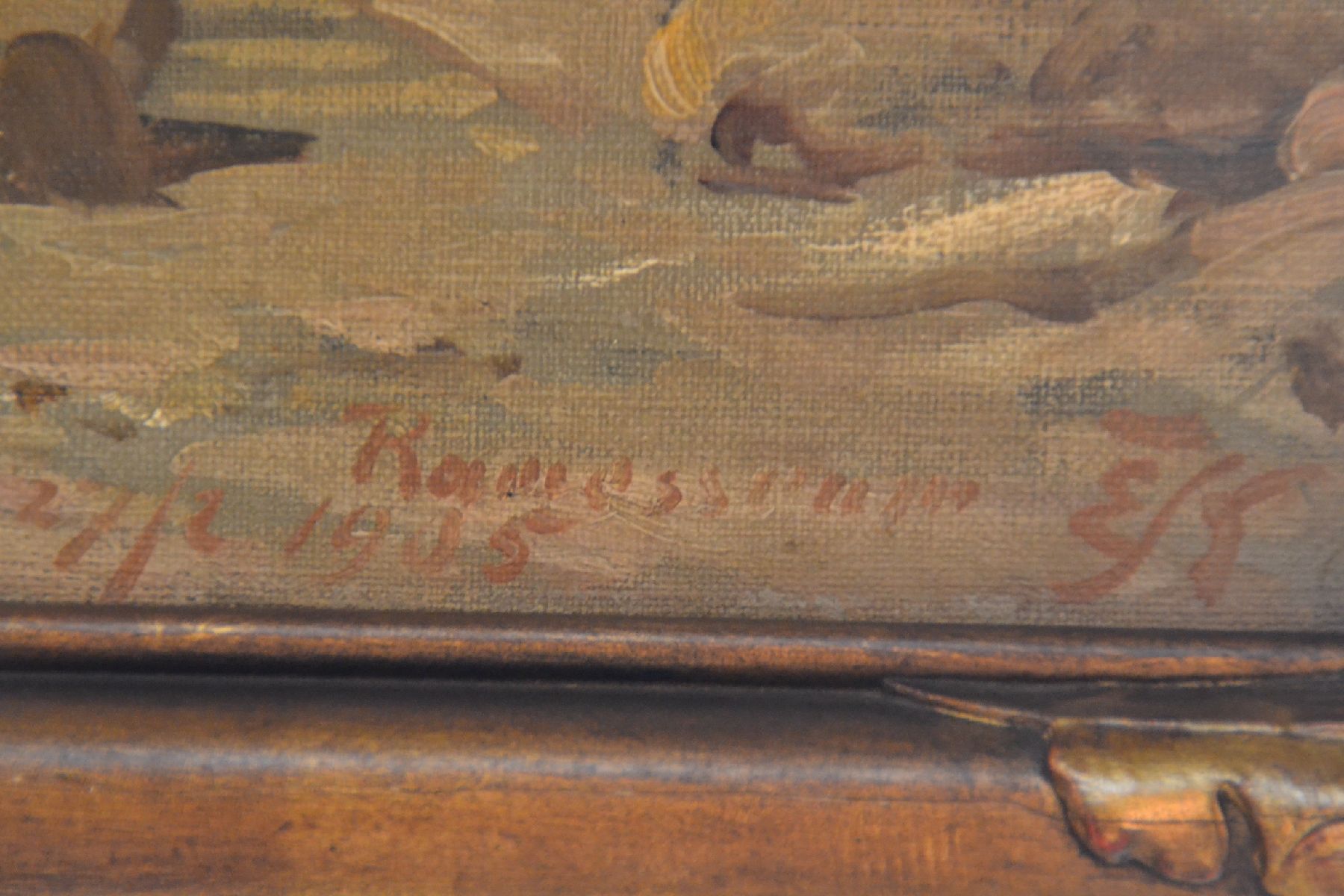 Detail e: Ernst Karl Eugen Körner, 1846 Stibbe/Westpreussen-1927 Berlin, ausgebildet bei Hermann Eschke, Karl Steffeck und Gottlieb Biermann, unternahm ...