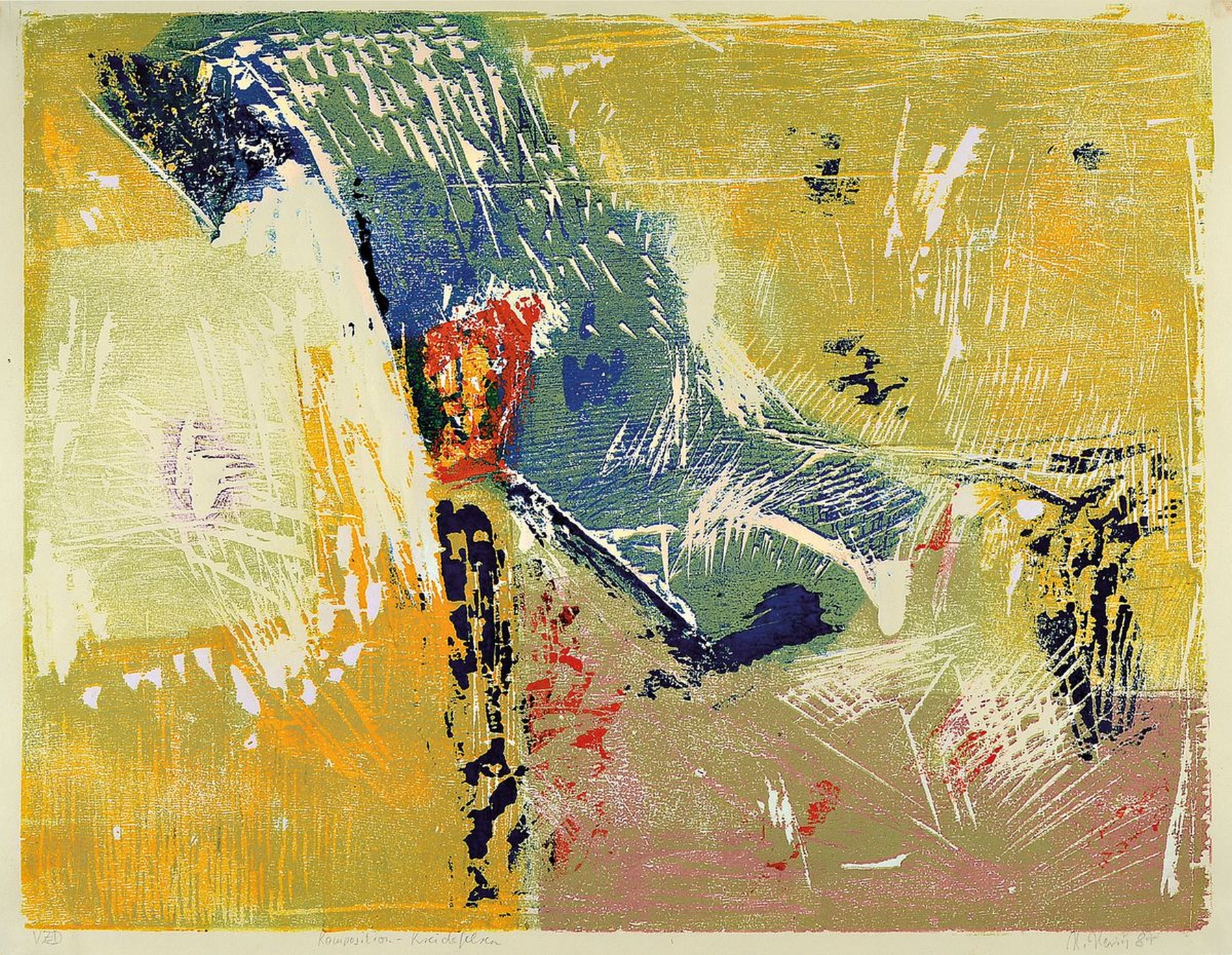 Detail b: Heinz Heisig, geb. 1951 Weißenfels, Studium an der Kunsthochschule Weißensee, seit 1984 freischaffender Maler und Grafiker in Neuruppin, hier: 2 ...