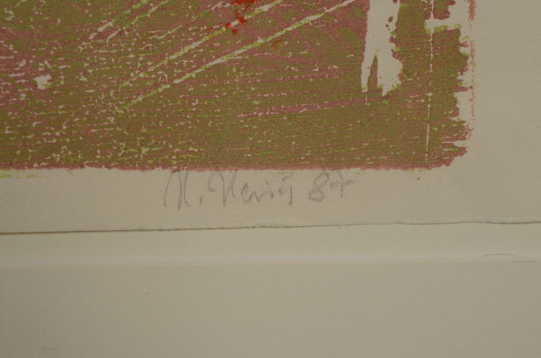 Detail c: Heinz Heisig, geb. 1951 Weißenfels, Studium an der Kunsthochschule Weißensee, seit 1984 freischaffender Maler und Grafiker in Neuruppin, hier: 2 ...
