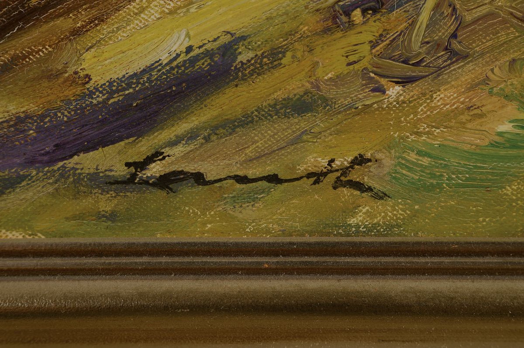 Detail a: Robert Lauth, 1896-1985 Ludwigshafen, Pfälzer Landschaft mit Peterskopf, Öl/Lwd, signiert, ca. 50x60cm, R. ca. 62x72cm