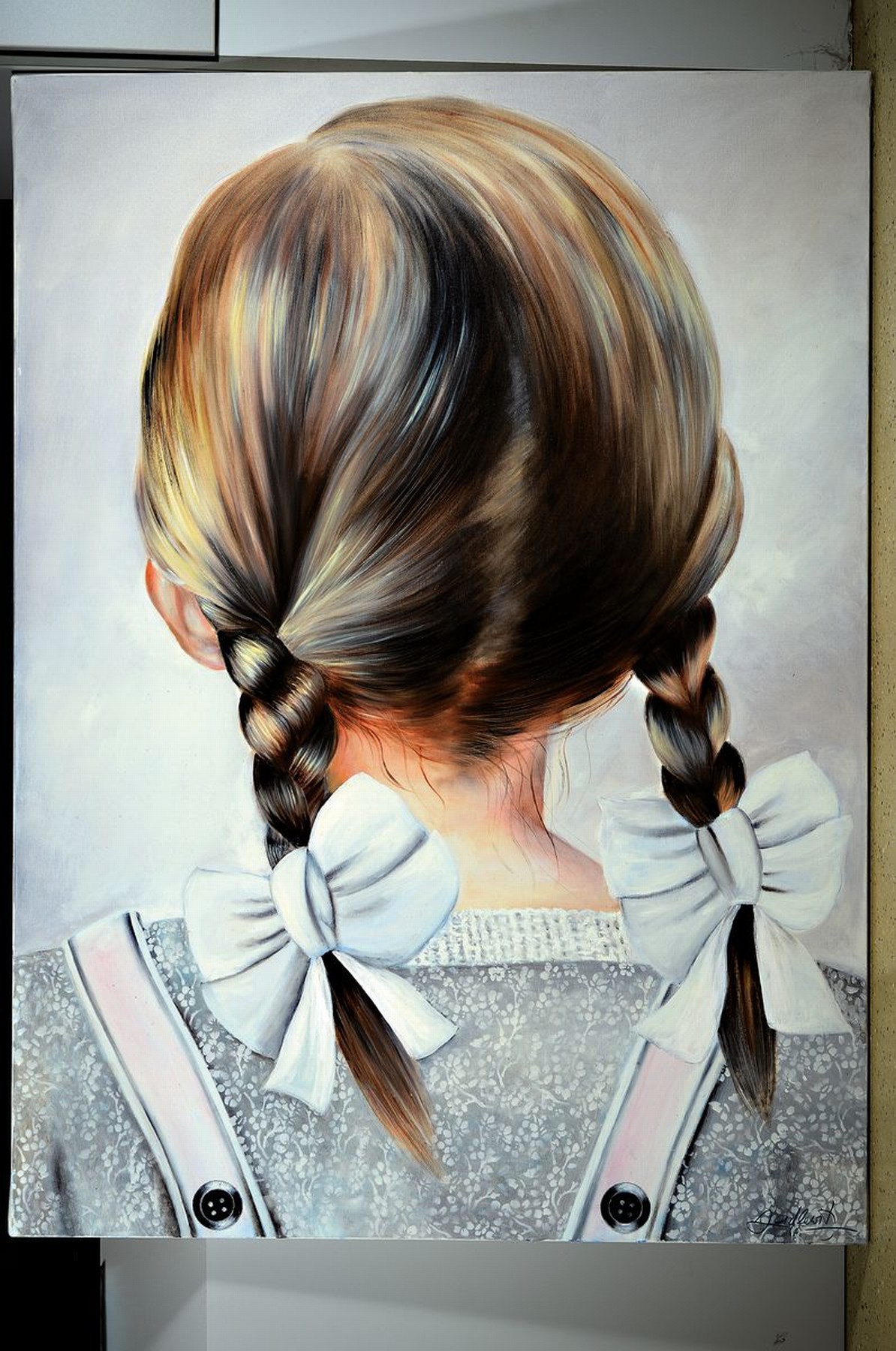 Detail k: Doris Zeidlewitz, geb. 1959, Studium am Städel in Frankfurt und an der Hochschule für Gestaltung Offenbach, Hier: Ten years old", aus der ...