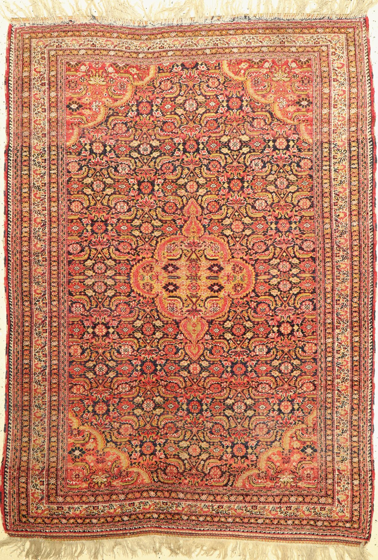 Nomadenteppich Fars Region, Persien, Ende 19.Jhd., Wolle geknüpft auf Wolle , ca, 190 x 134 cm,EHZ:3(gleichmässig dünner Flor).