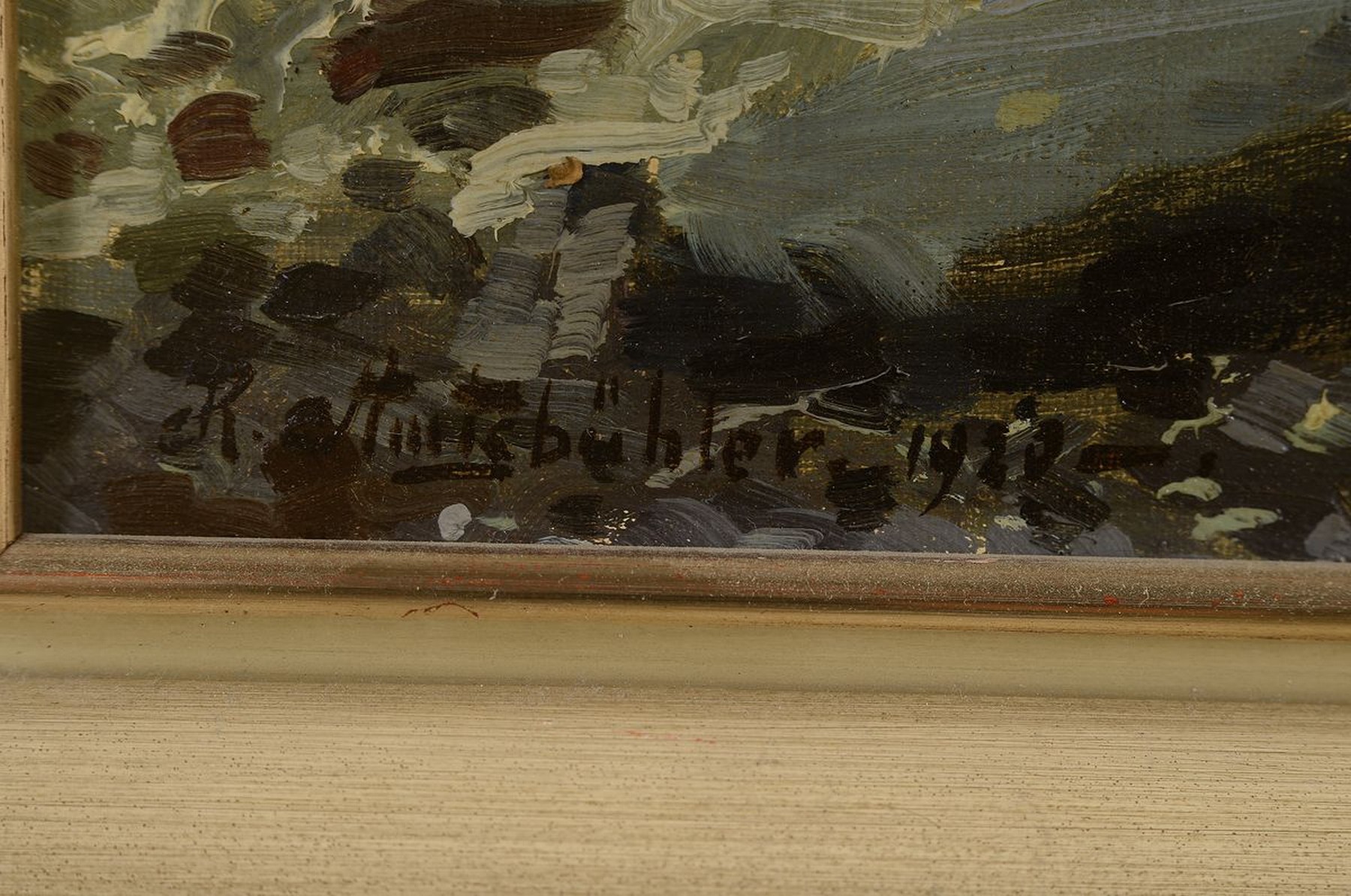 Detail a: Richard Amtsbühler, 1873 Lautenbach-1961 Karlsruhe, Ufersteine auf Rügen/Sassnitz, so rückseitig betitelt, Öl/Lwd, links unten signiert und dat. ...