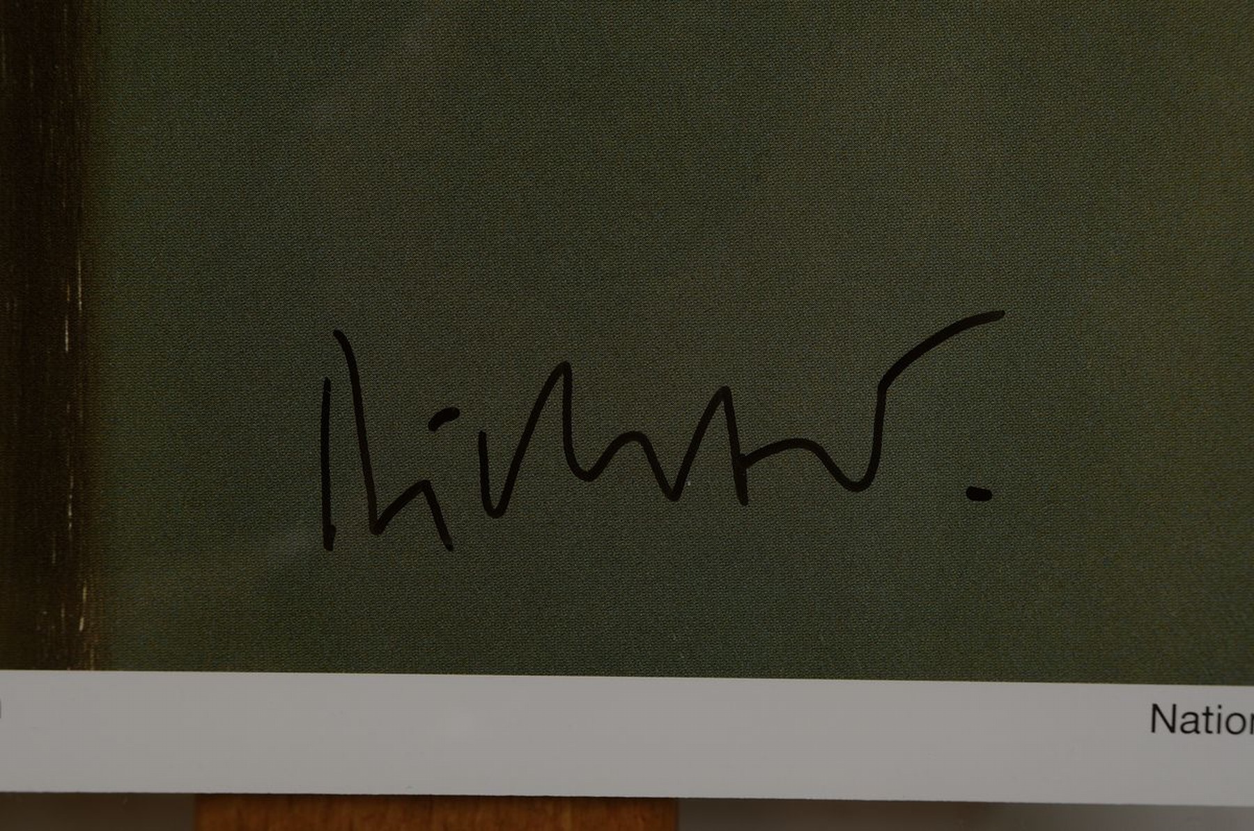 Detail a: Gerhard Richter, geb. 1932, "Kerze", Farboffset, handsign., zwischen doppeltem Plexiglas gerahmt, Blatt: 44x47 cm, gesamt ca. 56x58 cm , ...