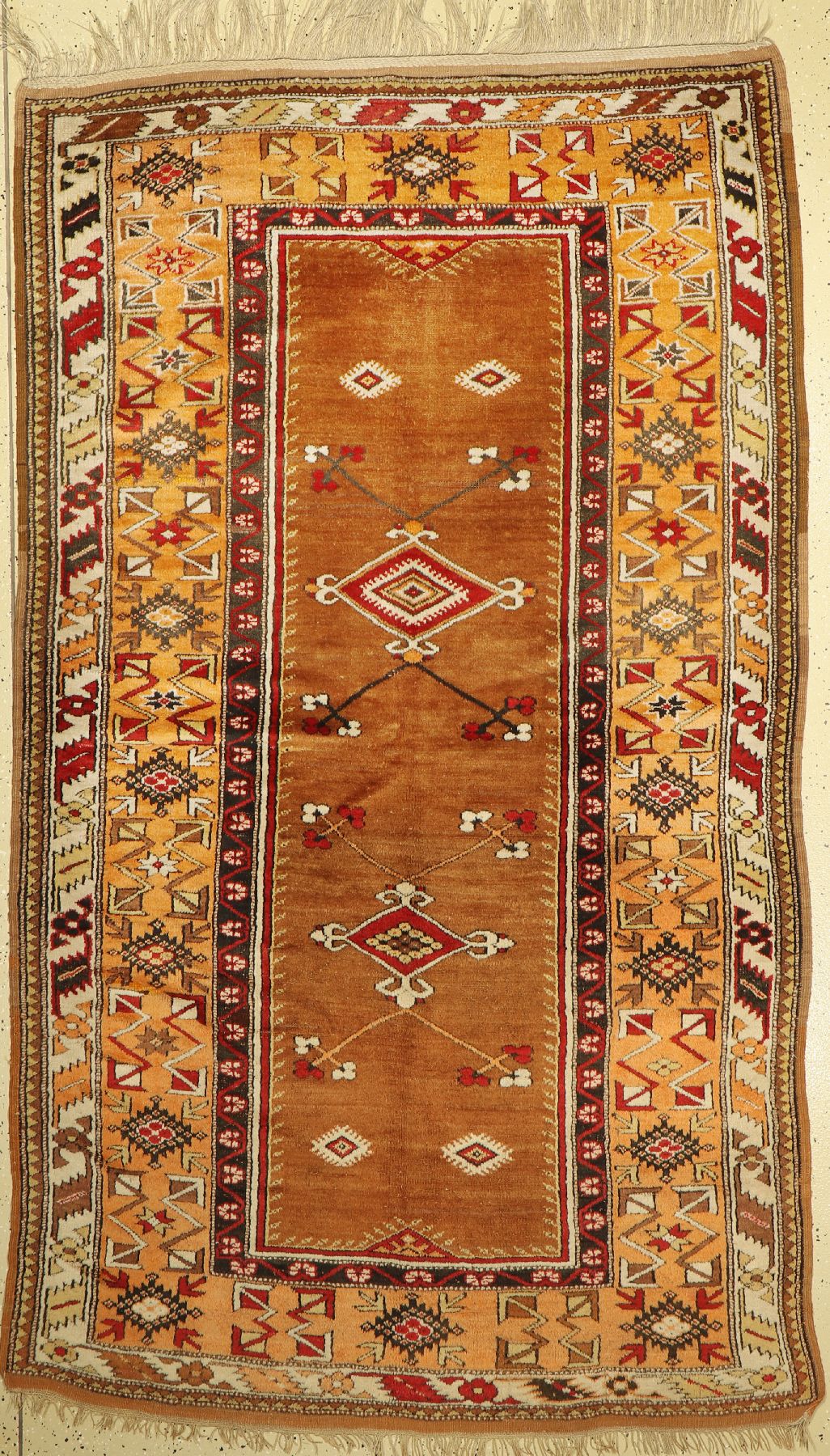 Melas alt, Türkei, um 1950, Wolle auf Wolle, ca. 245 x 145 cm, Mittlere Gebrauchsspuren