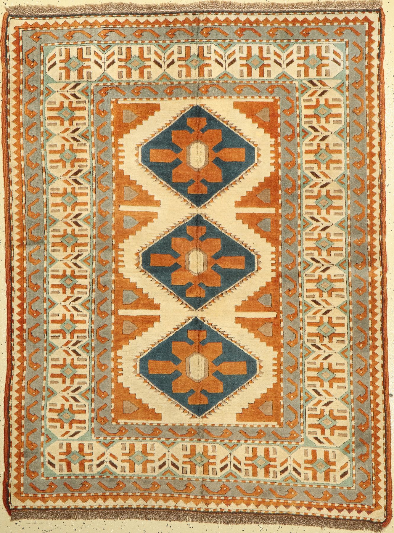 Kars alt, Türkei, um 1960, Wolle auf Wolle,ca. 177 x 135 cm, guter Zustand