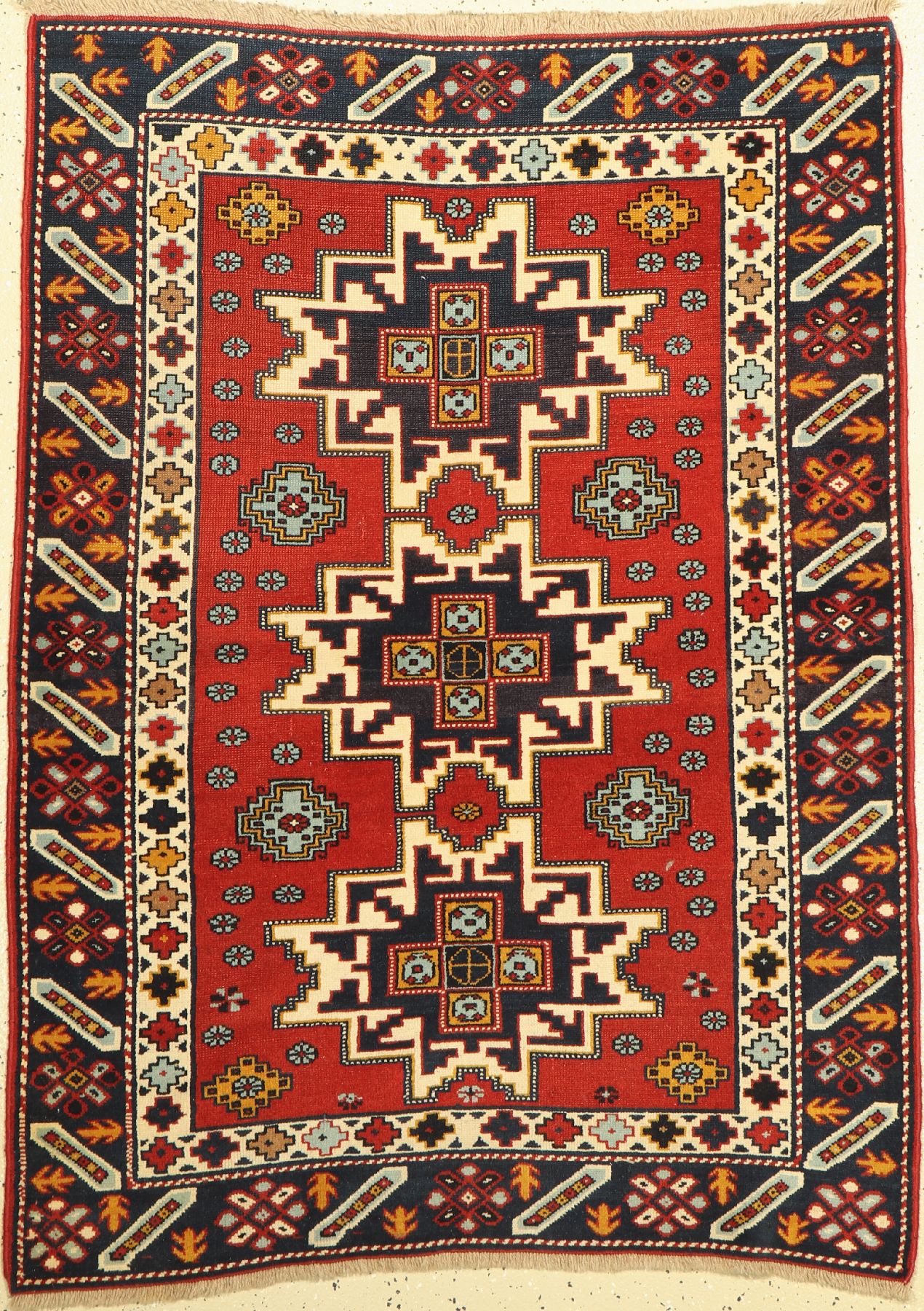 Konya alt, Türkei, ca. 60 Jahre, Wolle auf Wolle, ca. 150 x 108 cm, Leichte Gebrauchsspuren