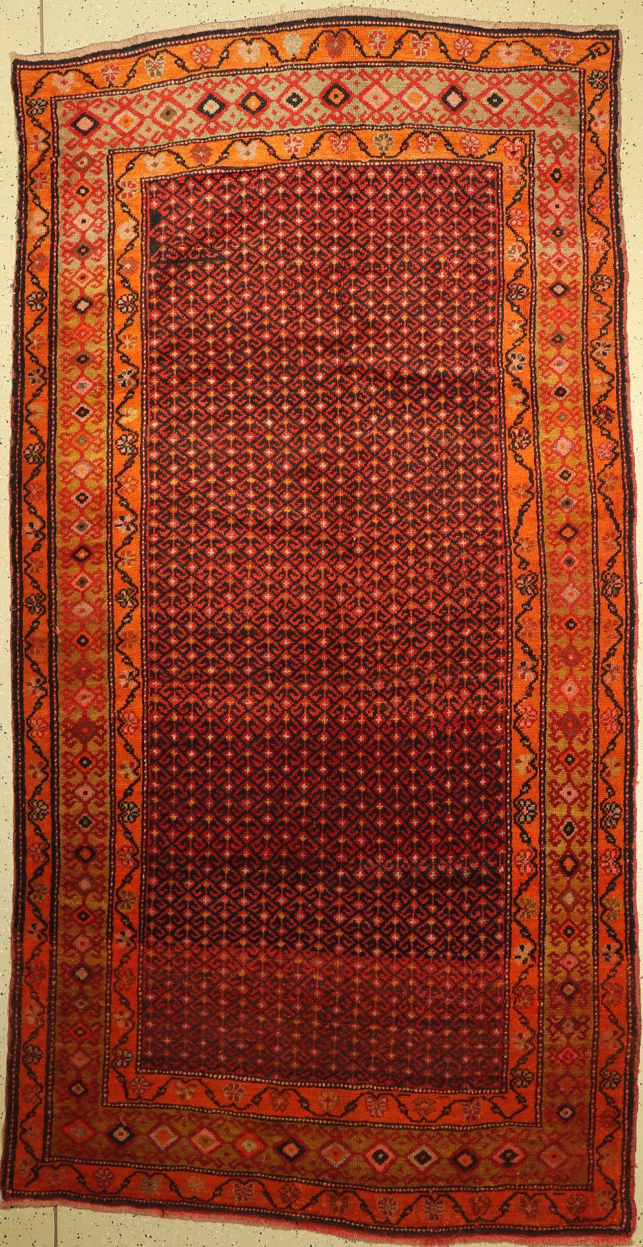 Karabagh alt, Kaukasus, um 1940, Wolle auf Wolle, ca. 310 x 158 cm, guter Zustand
