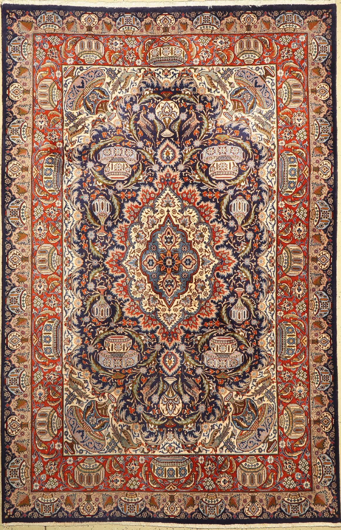 Kaschmar alt, Persien, ca. 50 Jahre, Wolle auf Baumwolle, ca. 306 x 198 cm, leichter Mottenfraß
