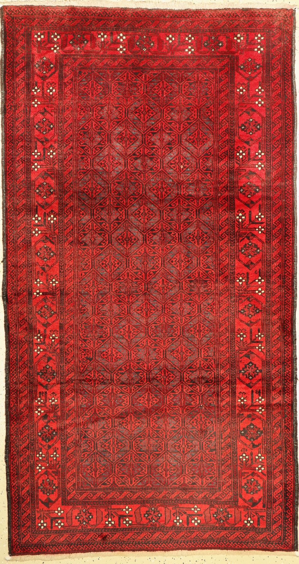 Belutsch, Persien, ca. 60 Jahre, Wolle auf Wolle, ca. 225 x 120 cm, Leichte Gebrauchsspuren