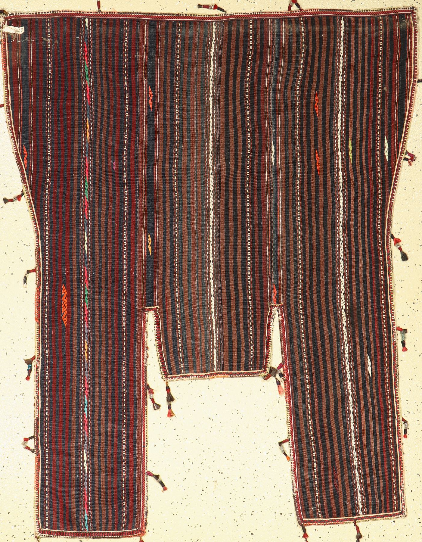 Nomaden Pferdedecke, Persien, ca. 60 Jahre,Wolle auf Wolle, ca. 150 x 150 cm, guter Zustand