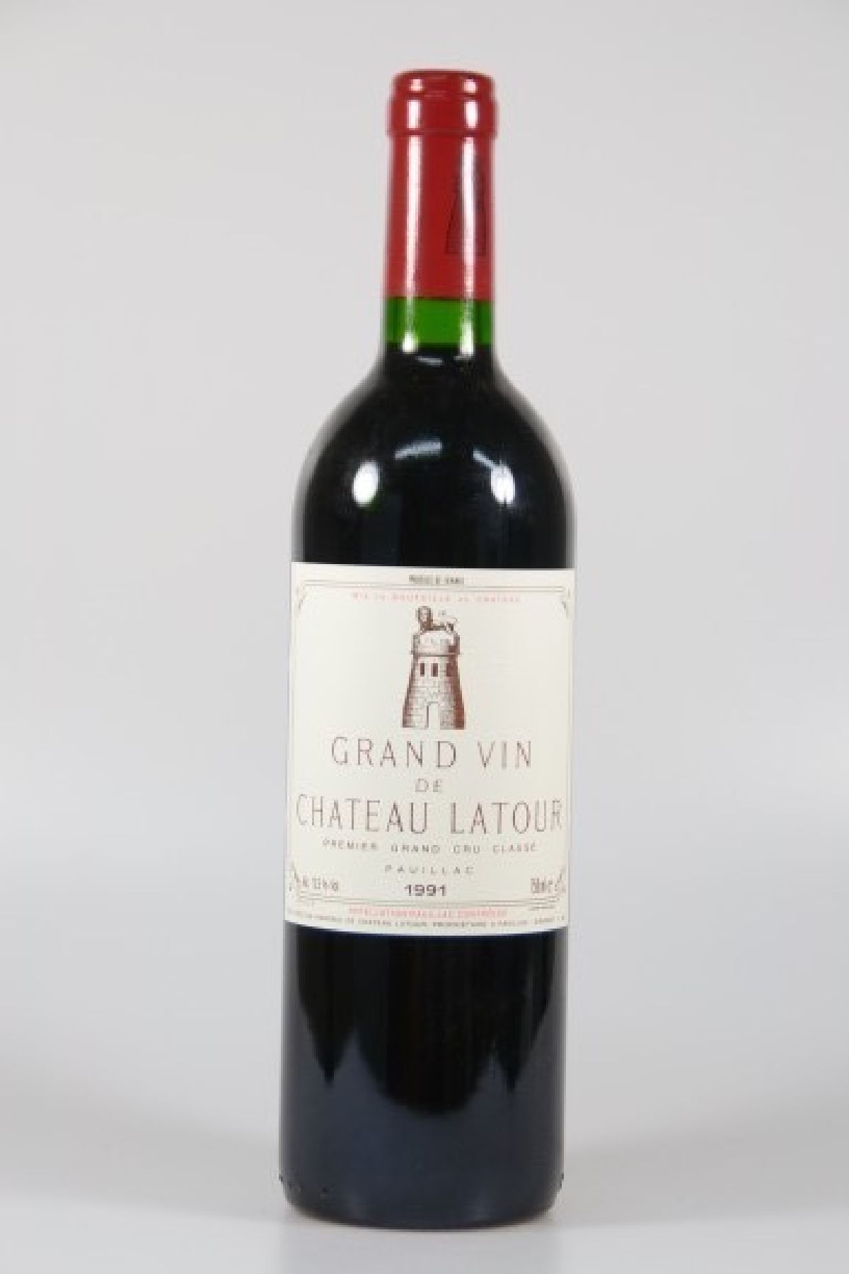 Detail a: 1 Flasche Chateau Latour 1991, Premier Grand Cru Classe, ca. 75cl, 12.5% vol., Füllstand into neck, unverkostet, Bewertung Wine Spectator 91/100 ...