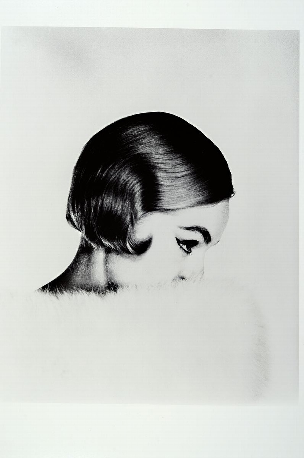 Detail k: Franz Christian Gundlach, geb. 1926, Modeporträt, Abzug für die Griffelkunst, einmalige Auflage von 1998, unlimitiert, rückseitig handsigniert und ...