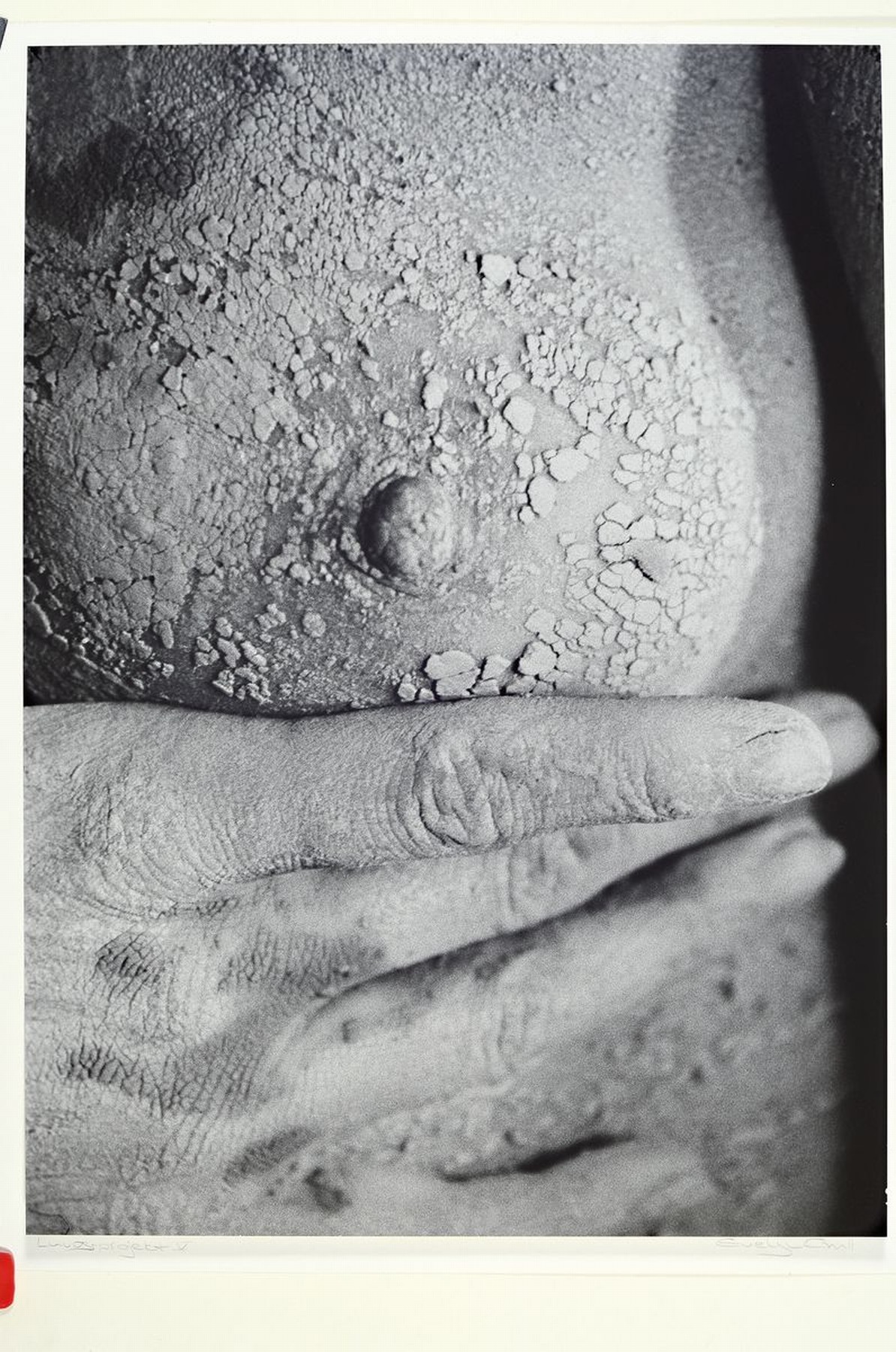 Detail k: Evelyn Krull, geb. 1942 in Breslau, Fotografinund Publizistin, tätig in Dresden, "Luvosprojekt V", Fotografie auf PP., dieser signiert und ...