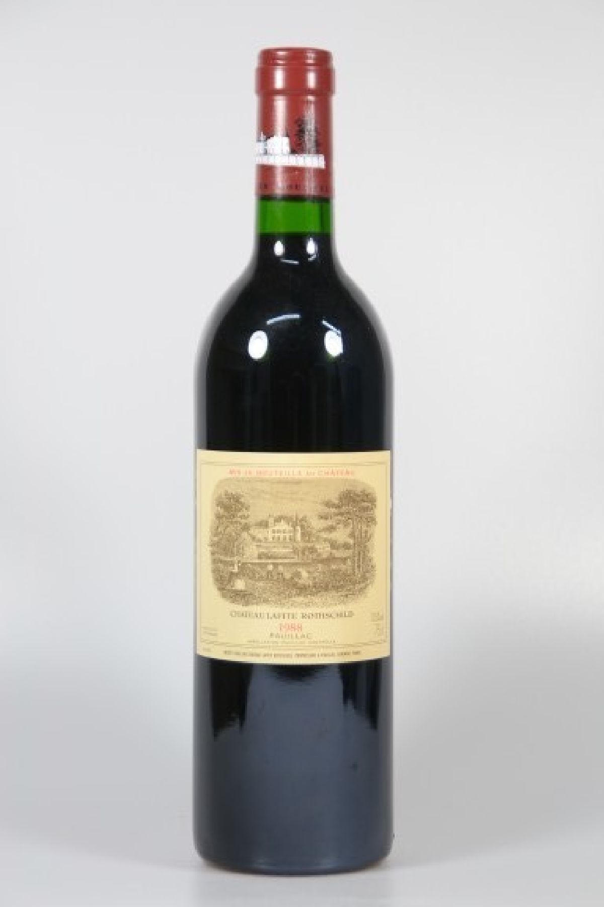1 Flasche Chateau Lafite Rothschild 1988, Pauillac, Premier Grand Cru Classe, ca. 75cl, 12.5% Vol., Füllstand into neck, Bewertung Cellar Tracker ...