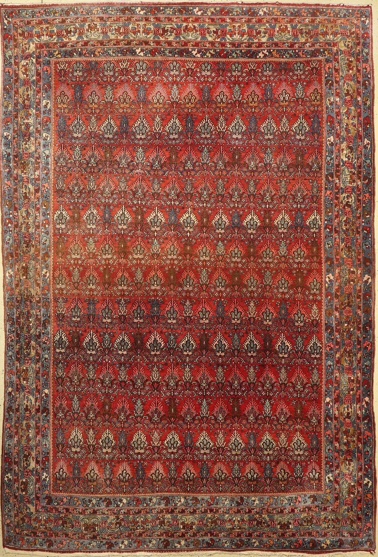 Bidjar alt, Persien, um 1940, Wolle auf Baumwolle, ca. 340 x 230 cm, guter Zustand, (Abrasch)
