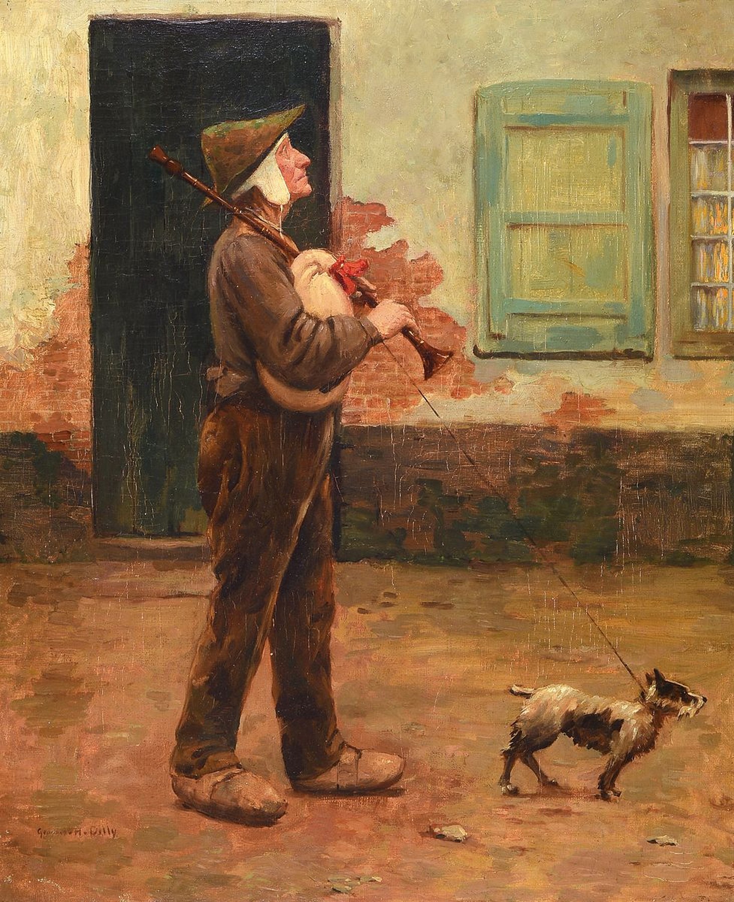 Georges Hippolyte Dilly, 1876 Lille - 1926, Studium in Lille und Paris, Schüler von Leon Bonnat, Paul Gervais, Pharaon de Winter, Albert Lebourg, ...