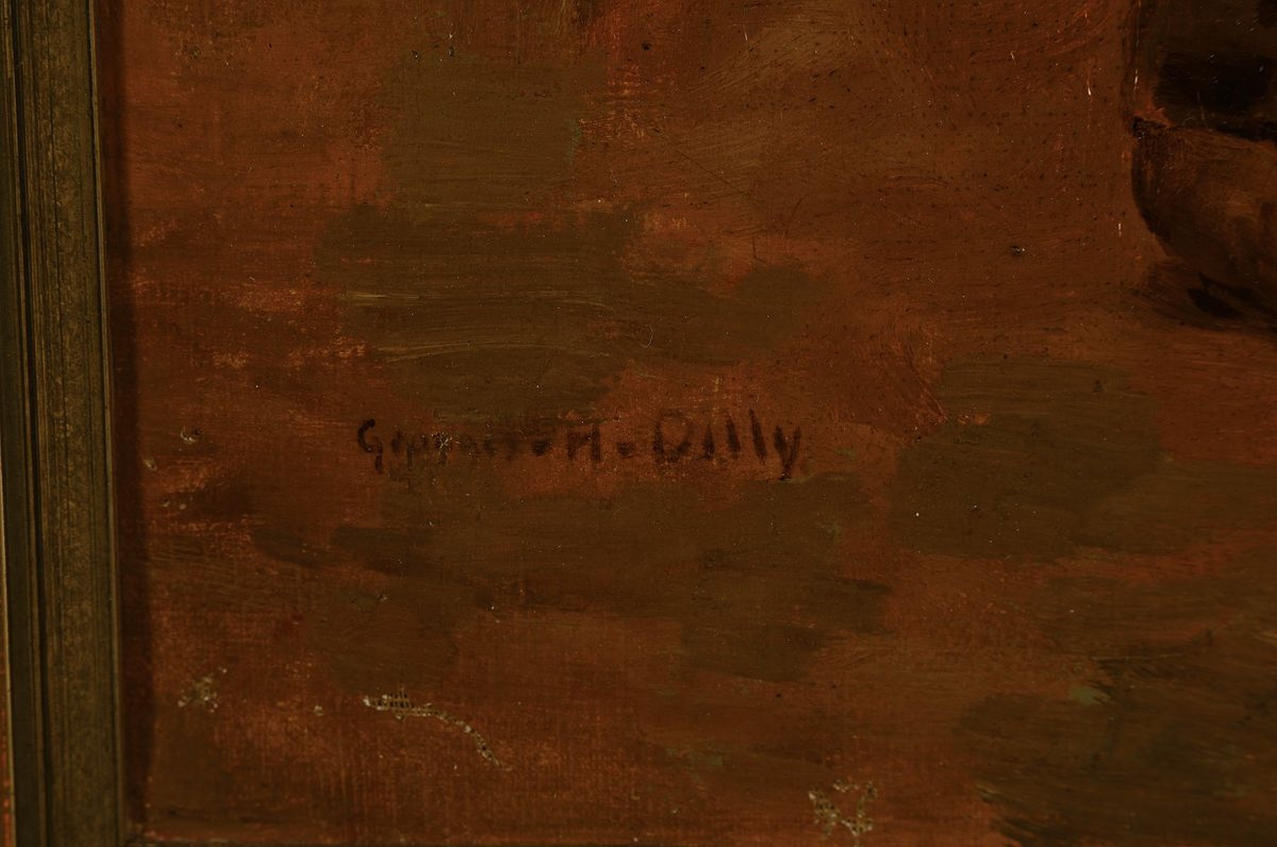 Detail a: Georges Hippolyte Dilly, 1876 Lille - 1926, Studium in Lille und Paris, Schüler von Leon Bonnat, Paul Gervais, Pharaon de Winter, Albert Lebourg, ...