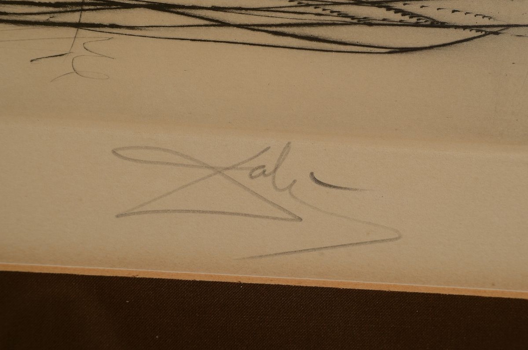 Detail l: Salvador Dali, 1904-1989, L'Academie de Paris, Radierung nach einer Zeichnung, 1971, rechts unten signiert, bez.: E.A., ca. 42.5x59.5cm, PP, ...