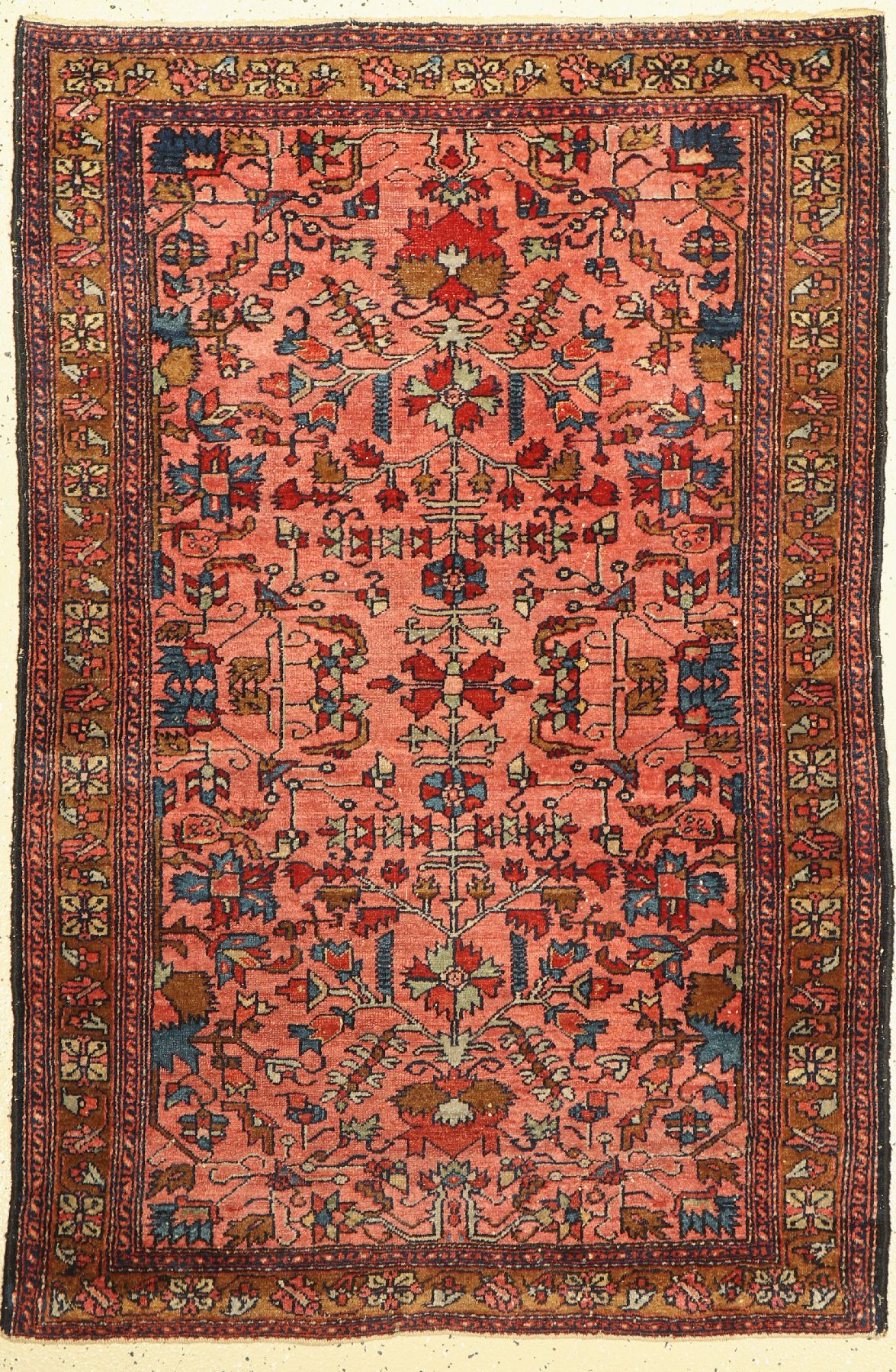Lilian antik, Persien, um 1910, Wolle auf Baumwolle, ca. 147 x 100 cm, Mittlere Gebrauchsspuren