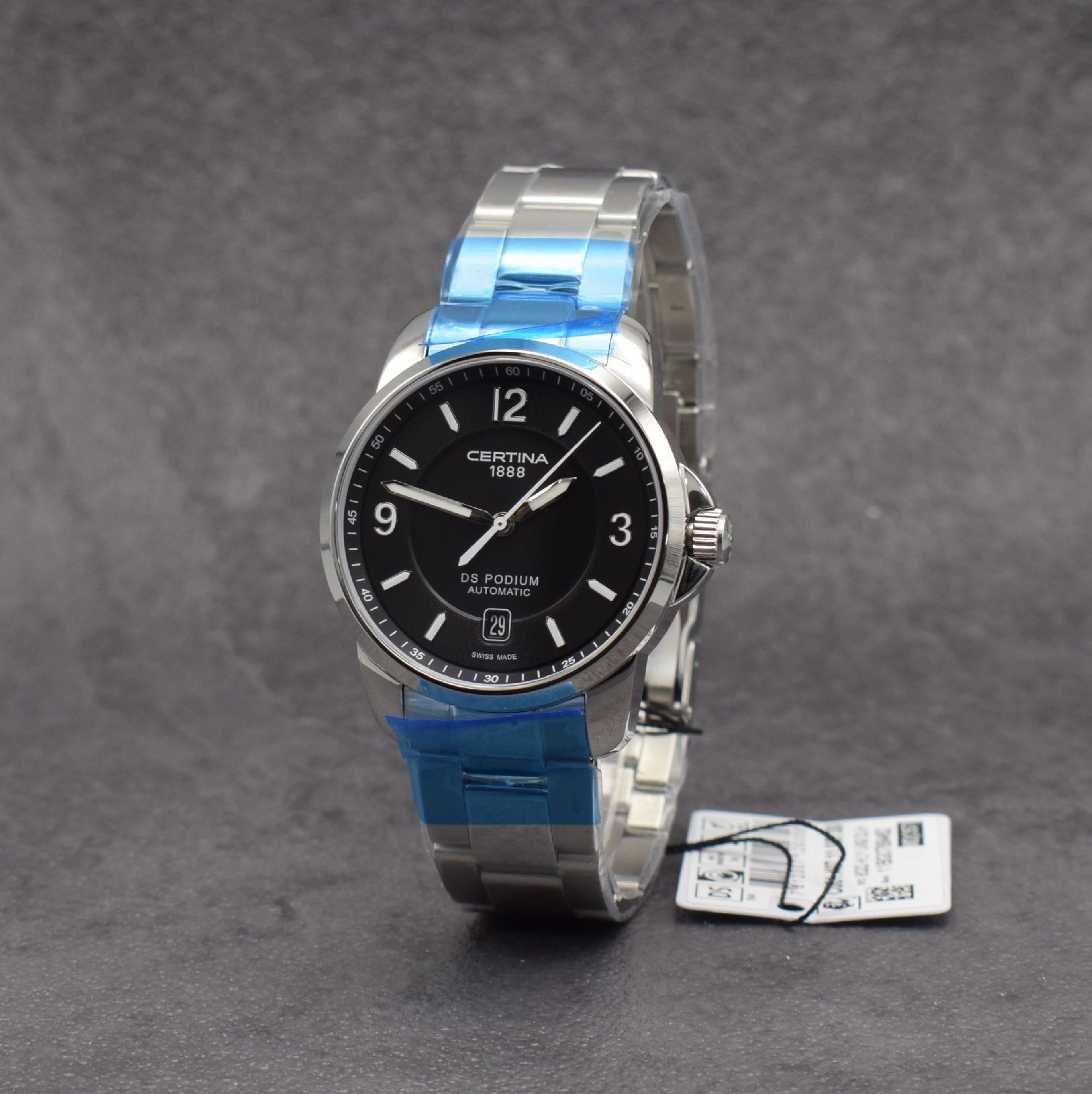 Detail b: CERTINA DS Podium ungetragene Herrenarmbanduhr in Stahl, Schweiz aktuelle Produktion, Automatik, beids. vergl. Geh., Boden aufgedr., orig. ...