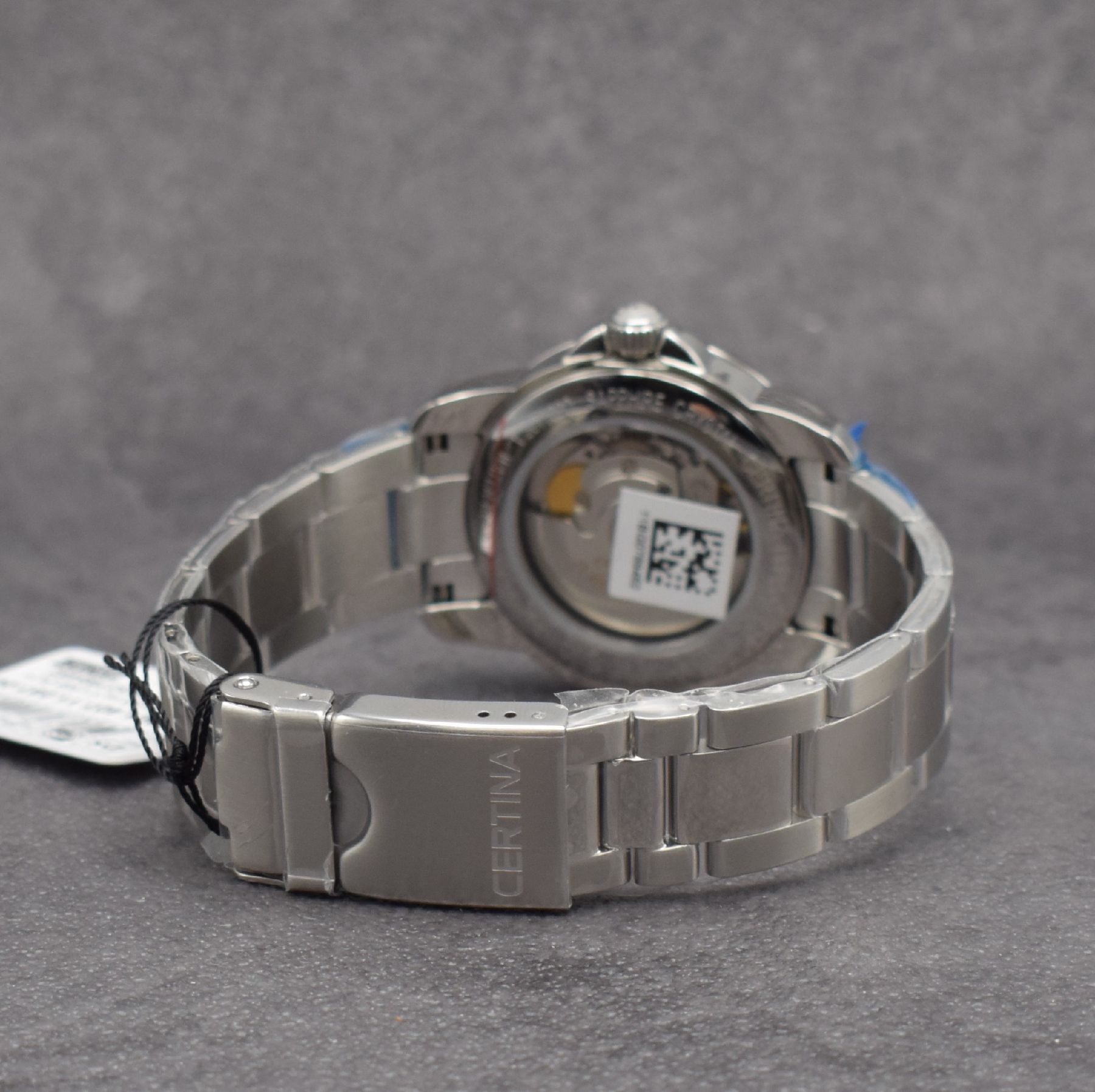 Detail d: CERTINA DS Podium ungetragene Herrenarmbanduhr in Stahl, Schweiz aktuelle Produktion, Automatik, beids. vergl. Geh., Boden aufgedr., orig. ...