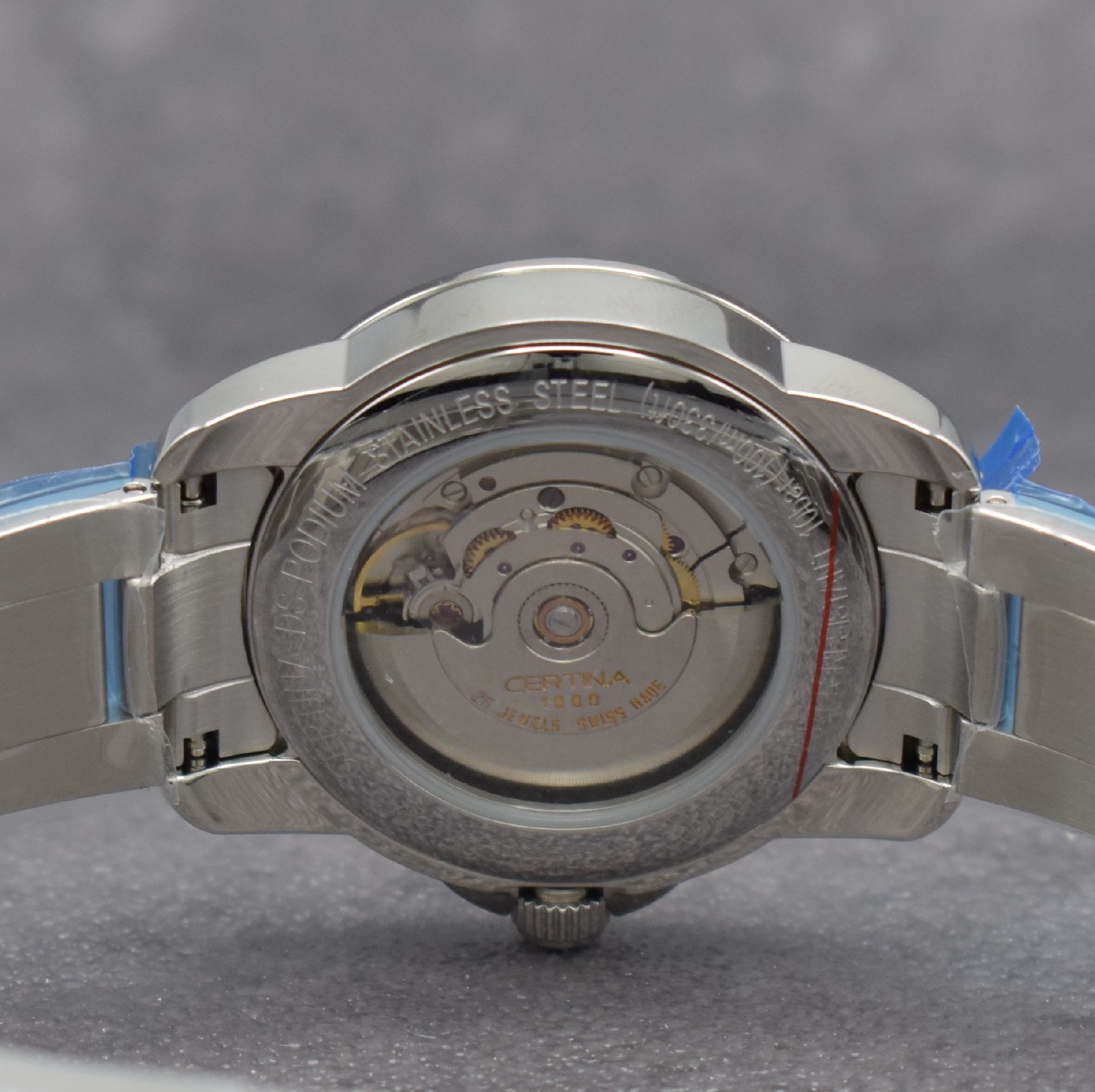 Detail g: CERTINA DS Podium ungetragene Herrenarmbanduhr in Stahl, Schweiz aktuelle Produktion, Automatik, beids. vergl. Geh., Boden aufgedr., orig. ...
