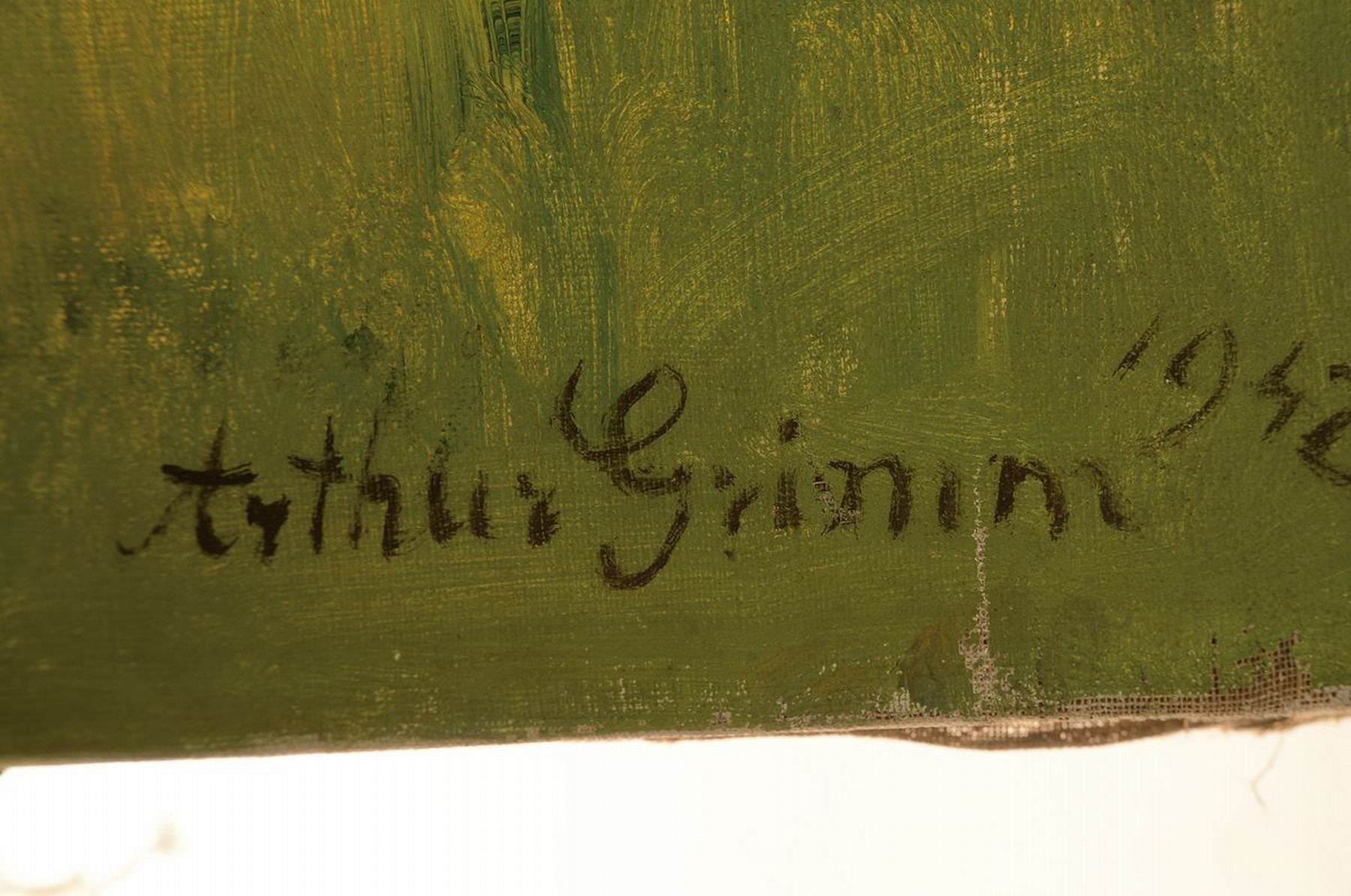 Detail a: Arthur Grimm, 1883-1948 Mudau, Studium an der Akademie Karlsruhe bei Prof. Schmitt- Reuthe, bekannt mit Wilhelm Trübner, bekannter Landschaftsmaler, ...