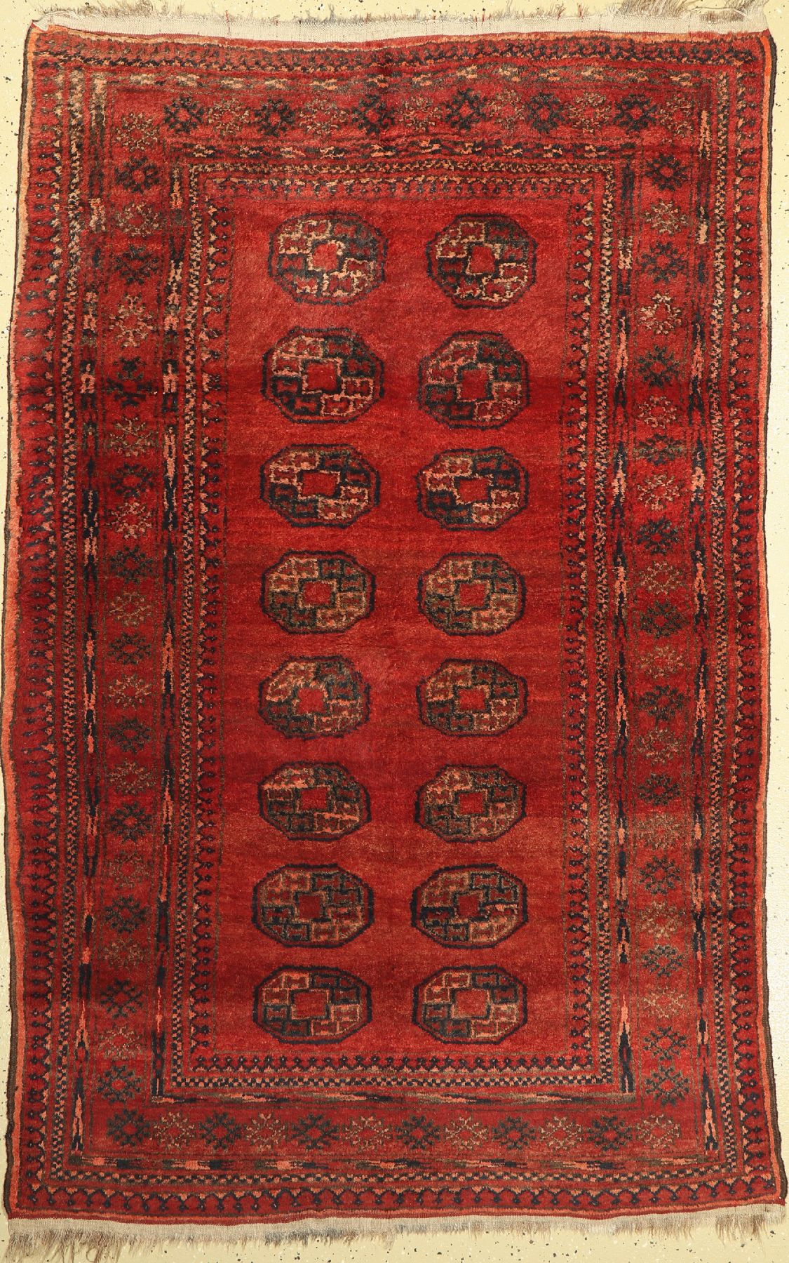 Dolatabad, Afghanistan, ca. 60 Jahre, Wolleauf Wolle, ca. 200 x 127 cm, guter Zustand, verschmutzt