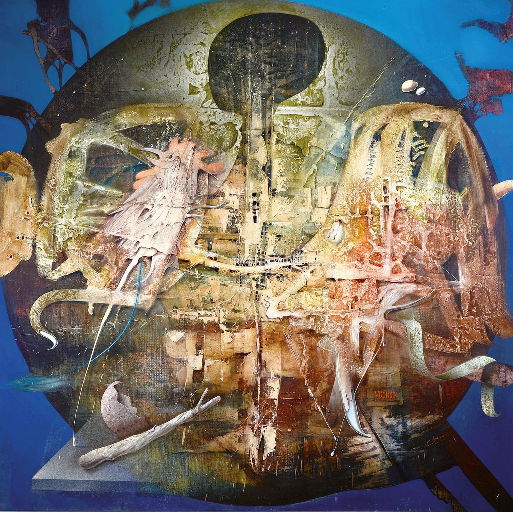 Klaus Heinrich Keller, 1938-2018 Godramstein, Voodoo, Acryl auf Lwd, ca. 130x130