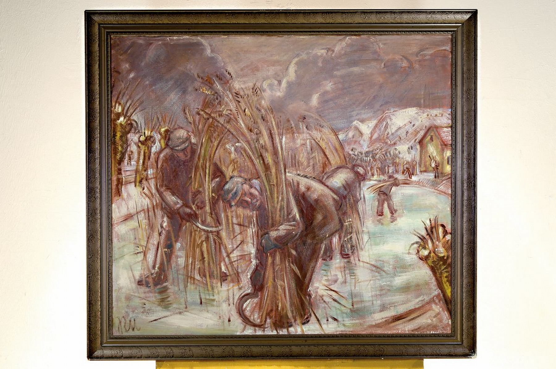Detail k: Rolf Müller-Landau, 1903 Kayingchow - 1956 Bad Bergzabern, bekannter Pfälzer Maler und Mitbegründer der Pfälzer Sezession, großformatiges ...