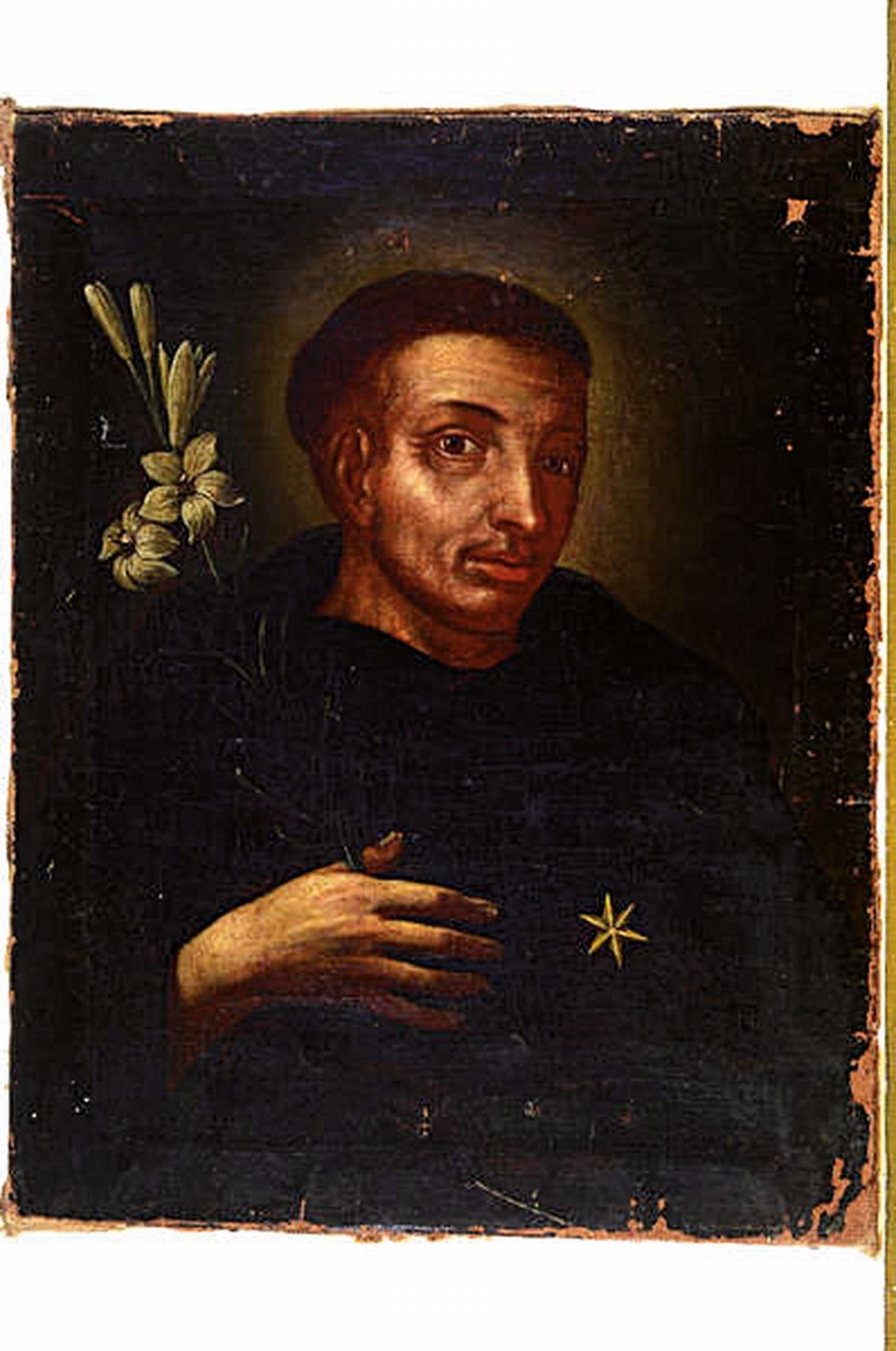 Detail k: Unbekannter Künstler, süddeutsch, um 1760/70, Darstellung des heiligen Franziskus, Öl/Lwd, unsigniert, doubliert, ca. 51x39cm