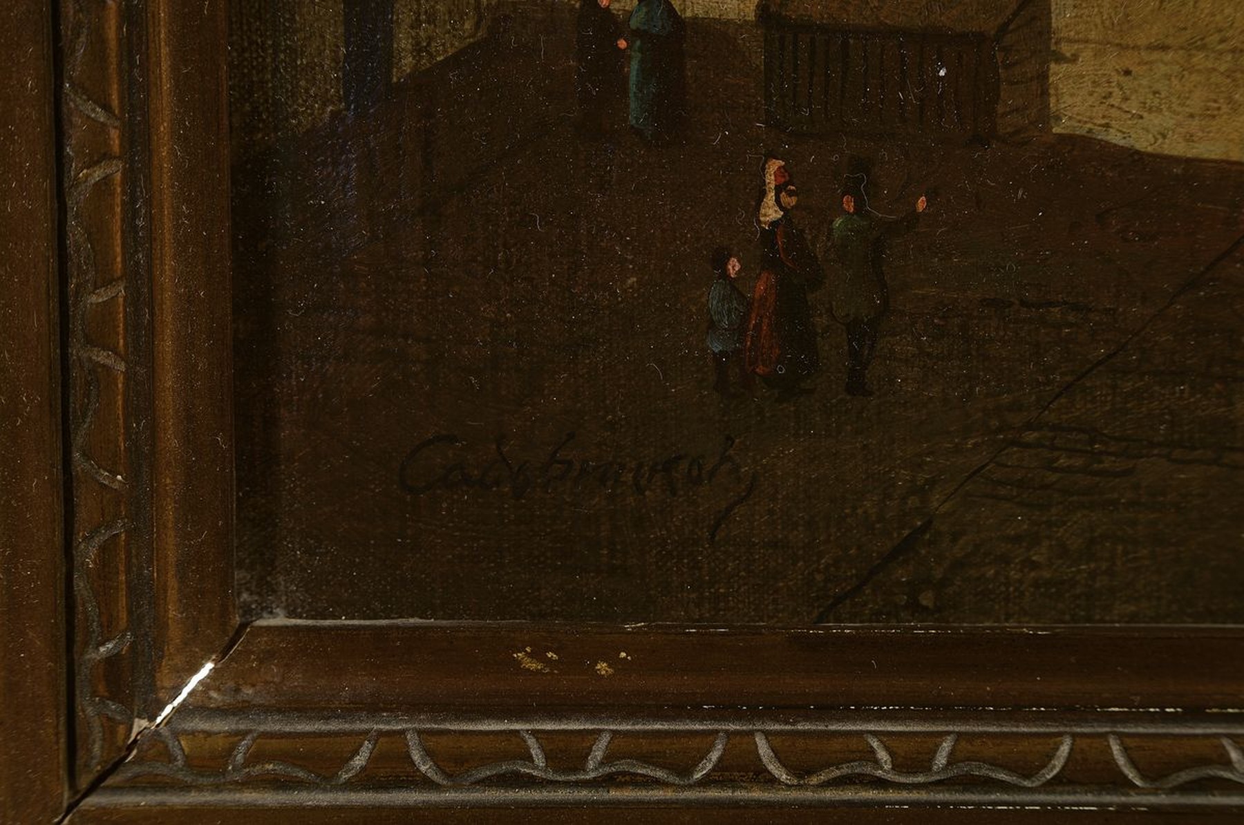 Detail a: Ungedeuteter osteuropäische Künstler, um 1830, Roter Platz in Moskau mit Blick auf die Basilius-Kathedrale und den Kreml, fast dokumentarische ...