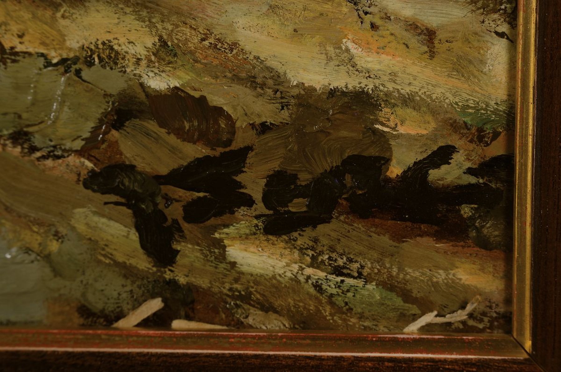 Detail a: Julius Seyler, 1873 München - 1955, pflügender Bauern mit Ochsengespann, Öl/Malkarton, re. u. signiert, 59 x 80 cm, Rahmen ca. 80 x 100 cm, l. ...