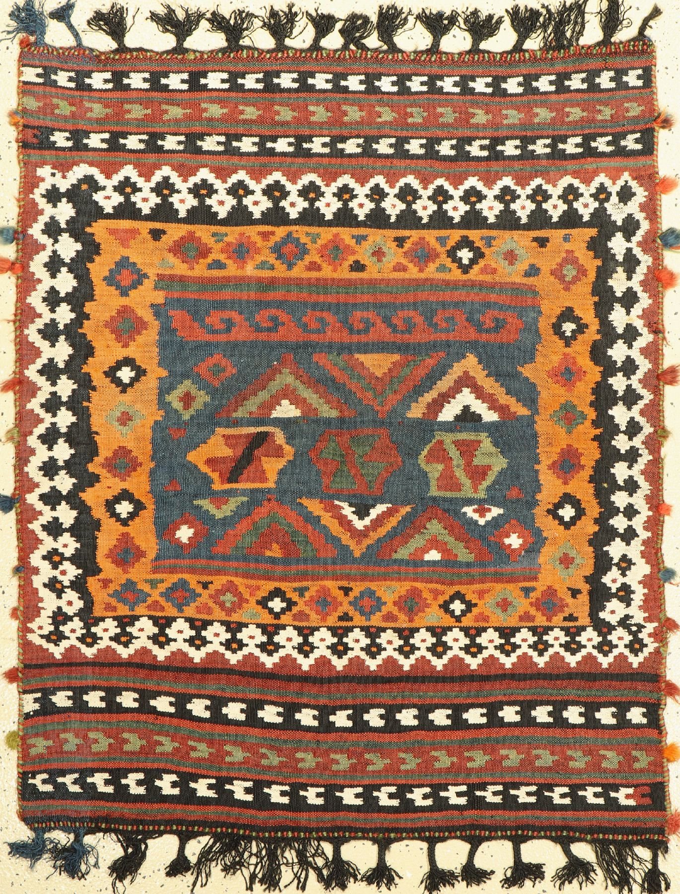 Ghaschgai Sofreh, Persien, um 1940, Wolle auf Wolle, ca. 113 x 94 cm, guter Zustand