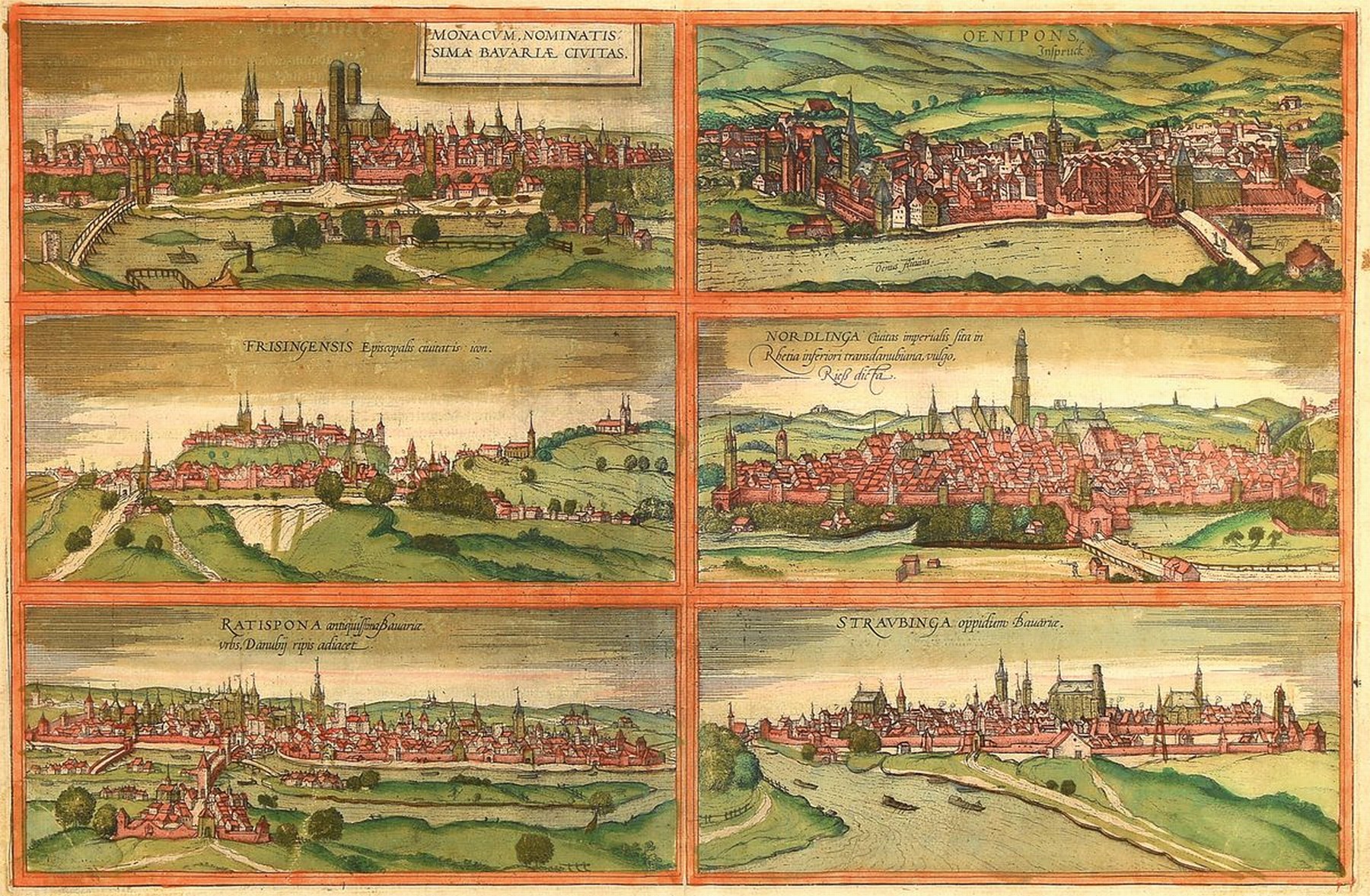 Detail a: Zwei Kupferstiche, 18. Jh., große Landkarte "Bavaria Pars Inferior ... per Nicolaum Visscher" (Bayern und Niederbayern),von Waldmünchen ...