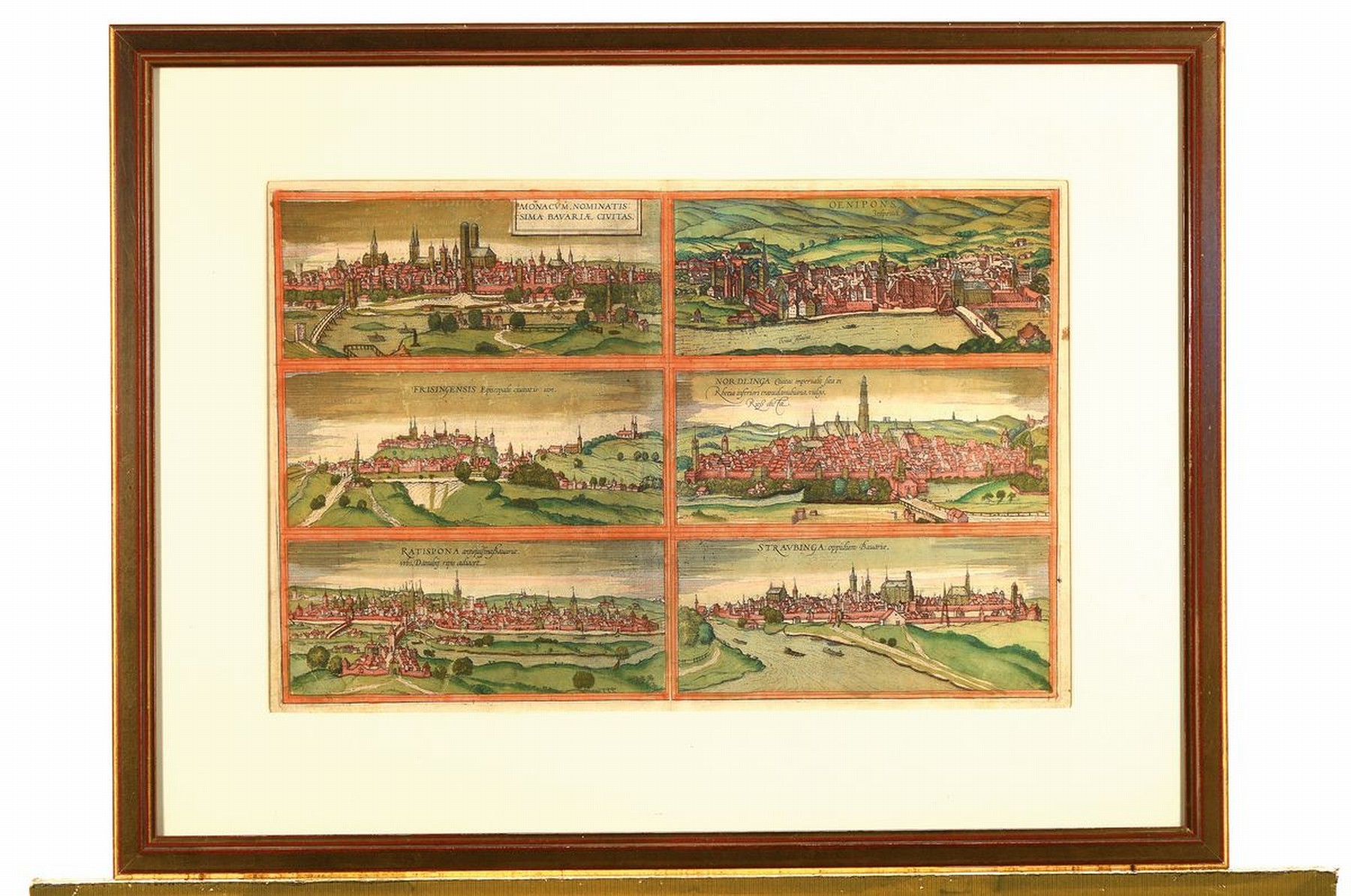 Detail l: Zwei Kupferstiche, 18. Jh., große Landkarte "Bavaria Pars Inferior ... per Nicolaum Visscher" (Bayern und Niederbayern),von Waldmünchen ...