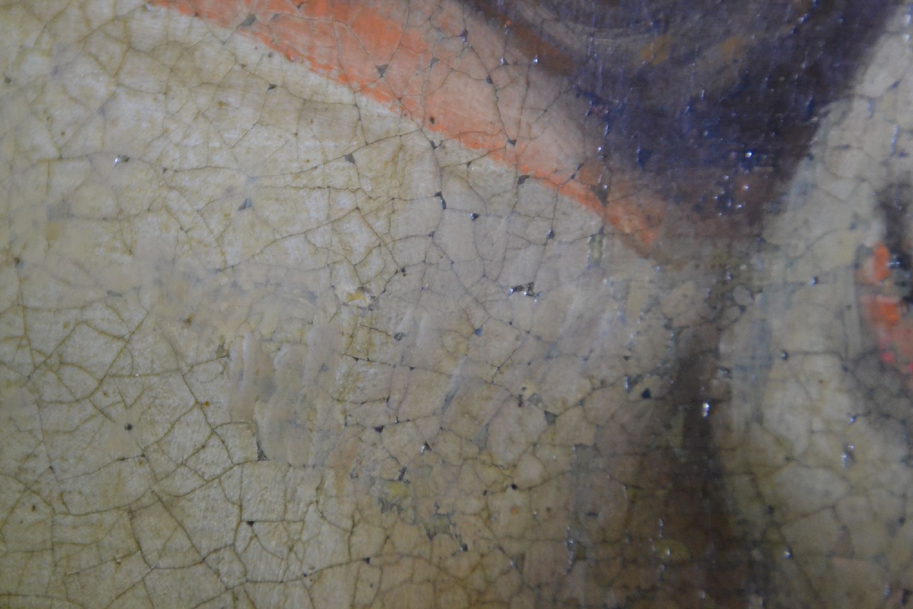 Detail g: Süddeutscher Künstler, um 1700/1720, Mutter Gottes Lactans, Maria in stiltyp. Haltung: die linke Hand Brust gebend mit Bekennerzeichen, göttliche ...