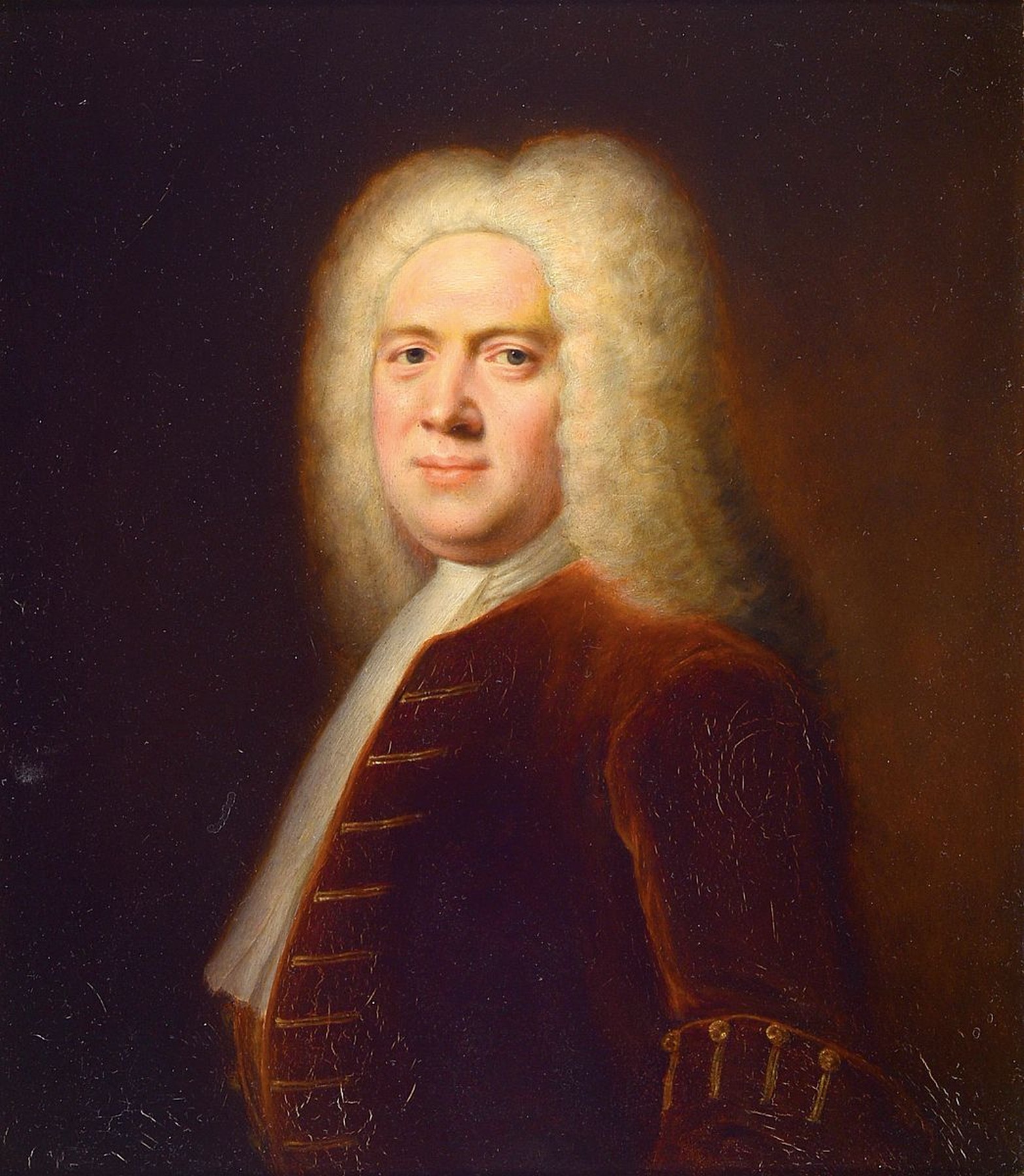 Kopie nach Balthasar Denner, 1685-1749, Brustbild eines englischen Edelmanns entsprechend des Vorbildes in der Berliner Gemäldegalerie, gekonnte ...
