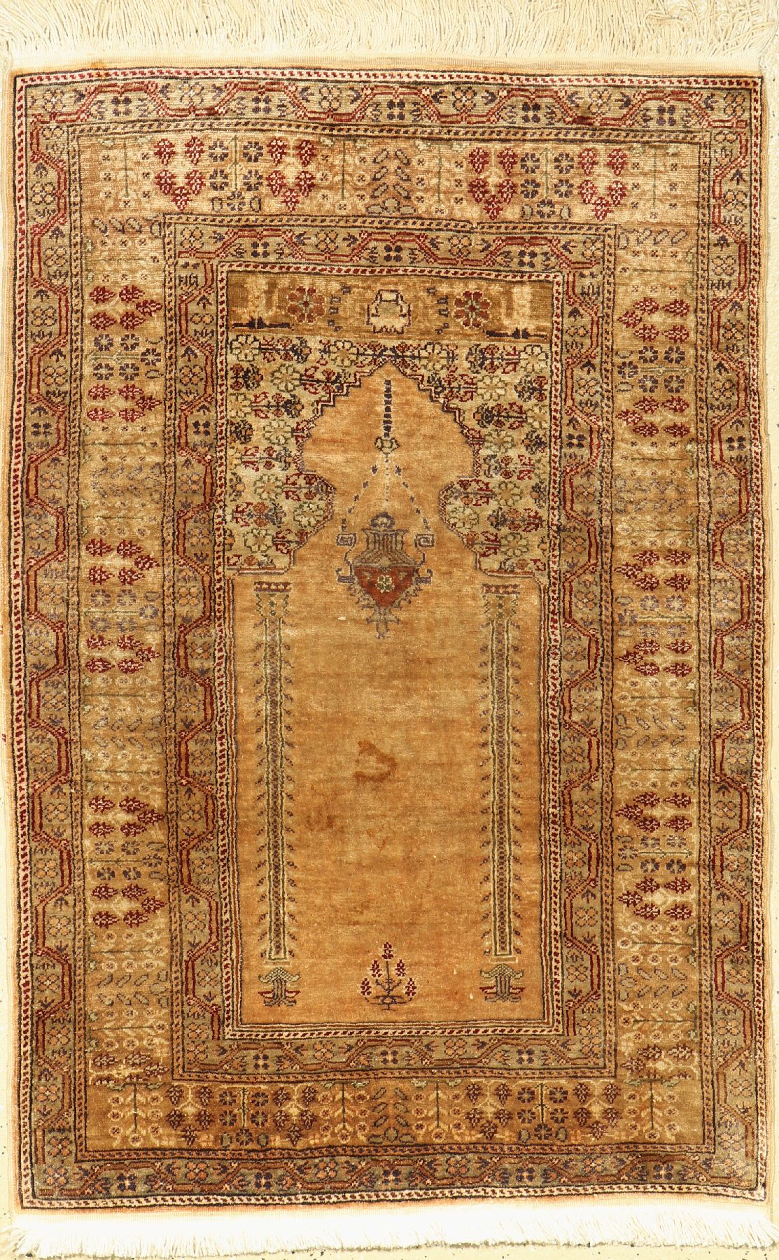 Kayseri, Türkei, ca. 50 Jahre, merzerisierte Baumwolle, ca. 133 x 88 cm, guter Zustand, gereinigt